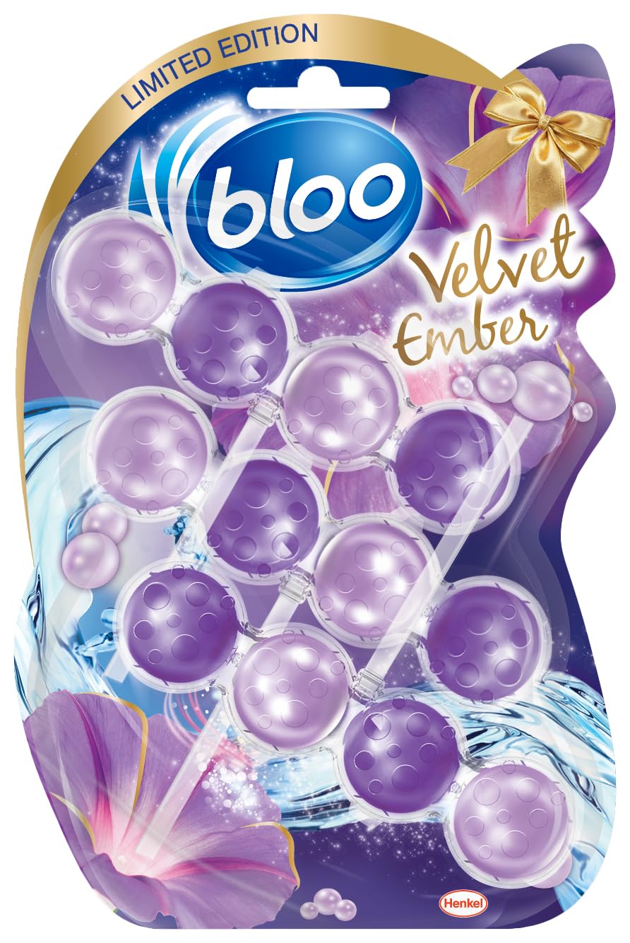 Bloo Limited Edition Velvet Ember Toilet Rim Block - 4 Function Formula | 3x50g