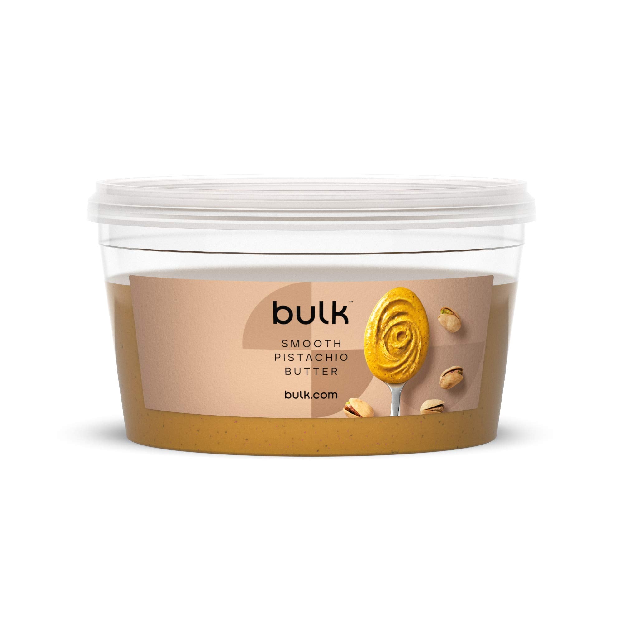 Bulk Natural Roasted Pistachio Butter, Smooth, 500g - 100% Whole Roasted Pistachios, No Added Sugar or Salt