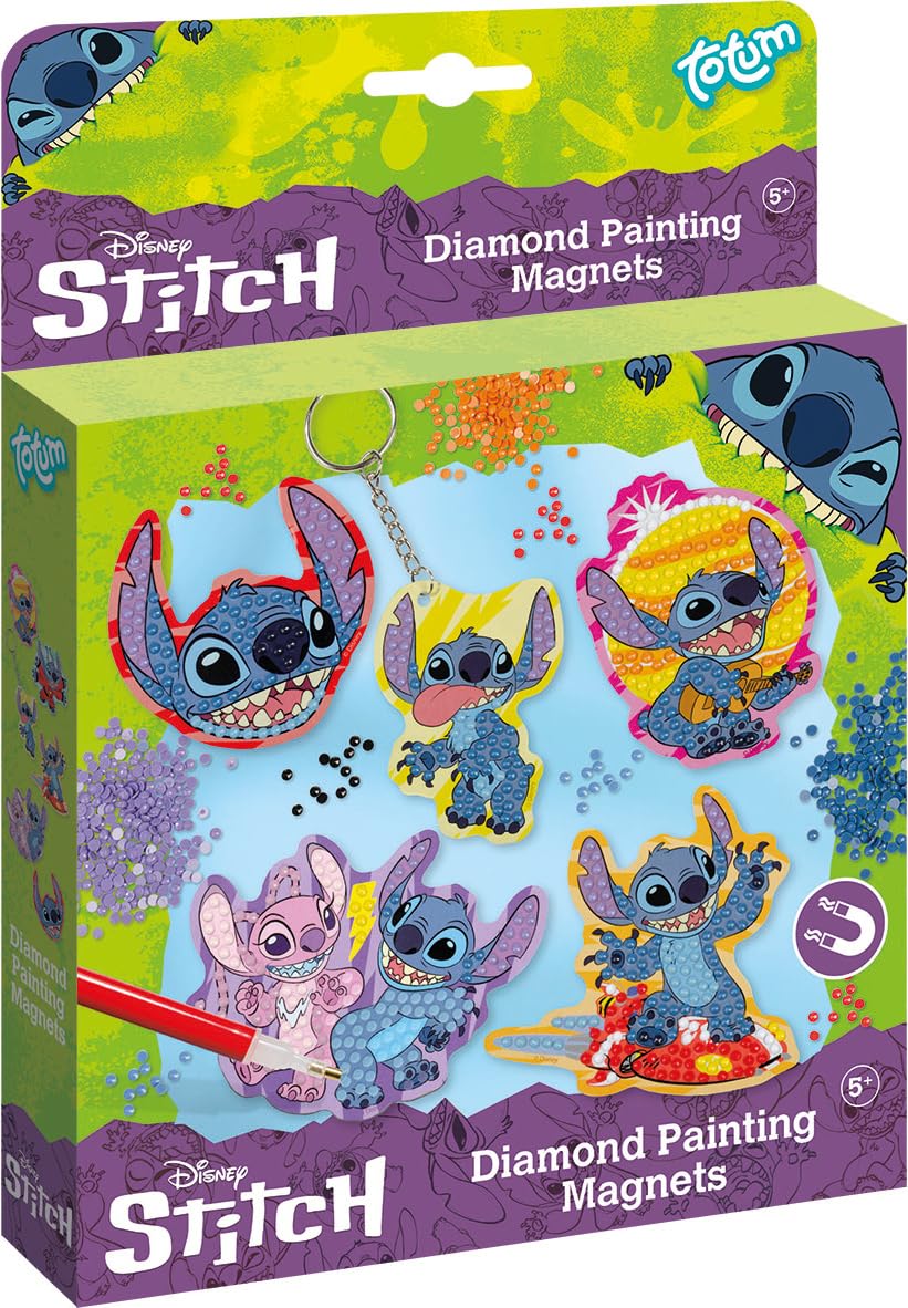 Totum Stitch Diamond Craft and Magnetic Fun - Stitch Diamond Art Kit