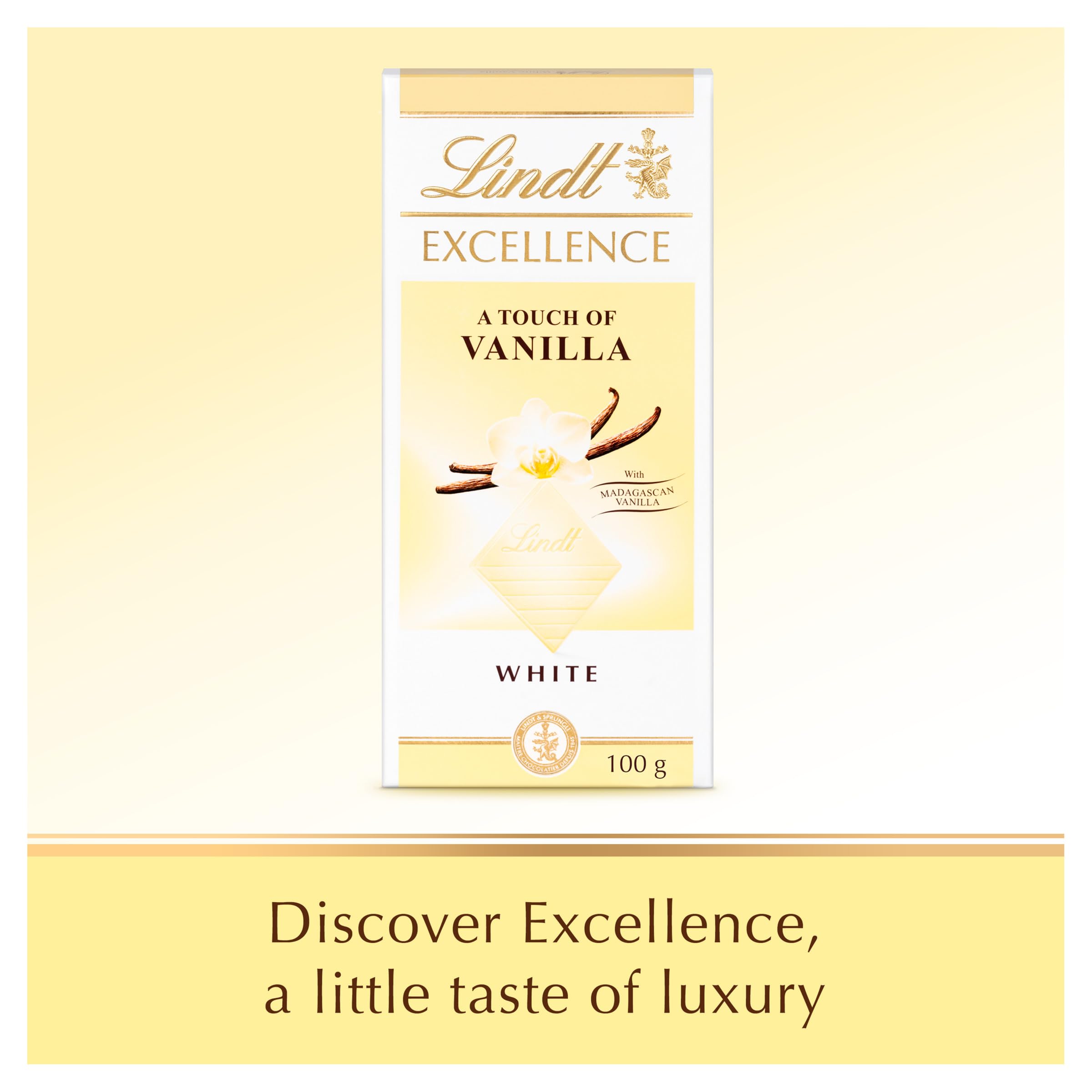 Lindt EXCELLENCE Weiße Schokoladentafel mit Madagaskar-Vanille - 100g 3