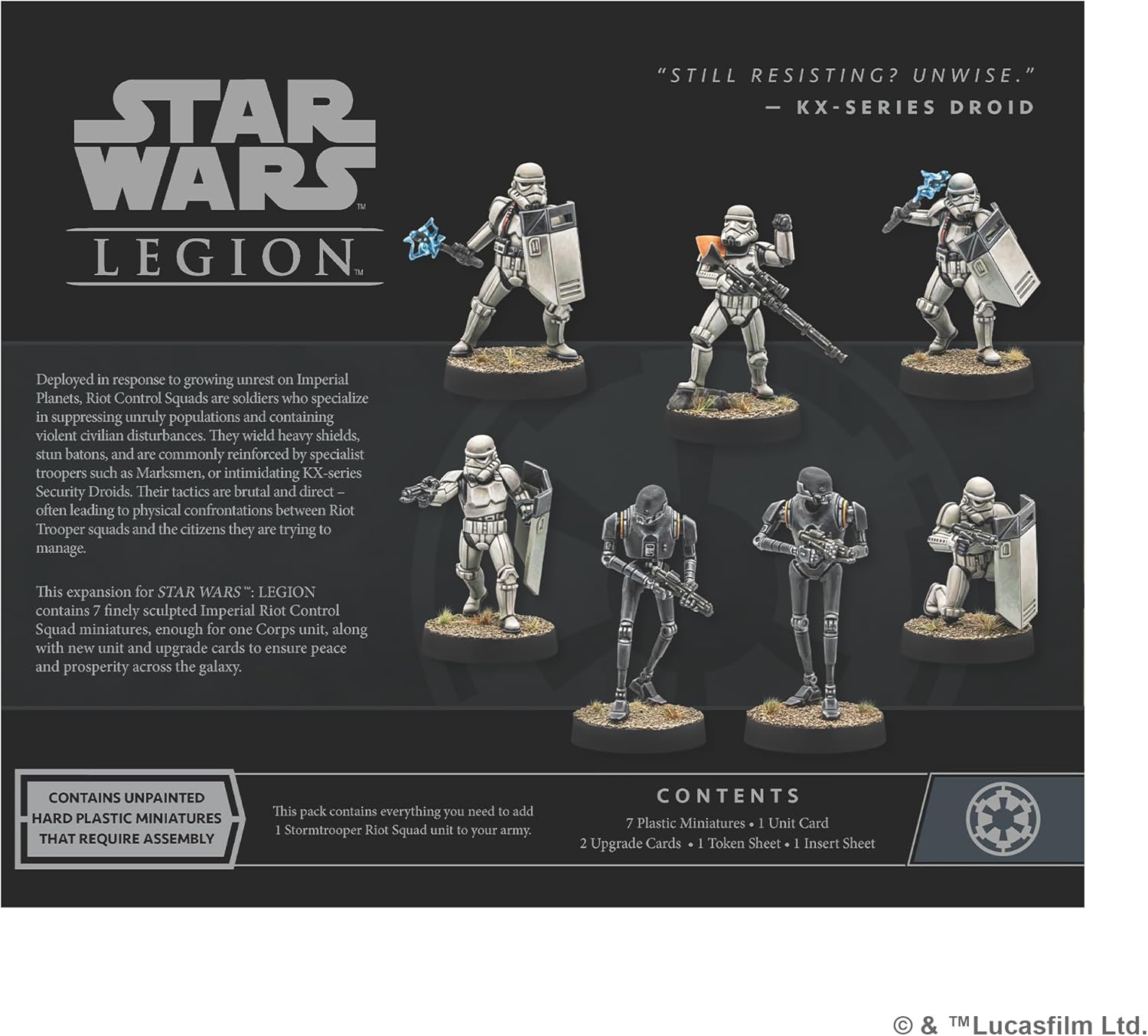 Atomic Mass Games Star Wars: Legion Imperial Riot Control Squad Unit Expansion (AMGSWL134) 10