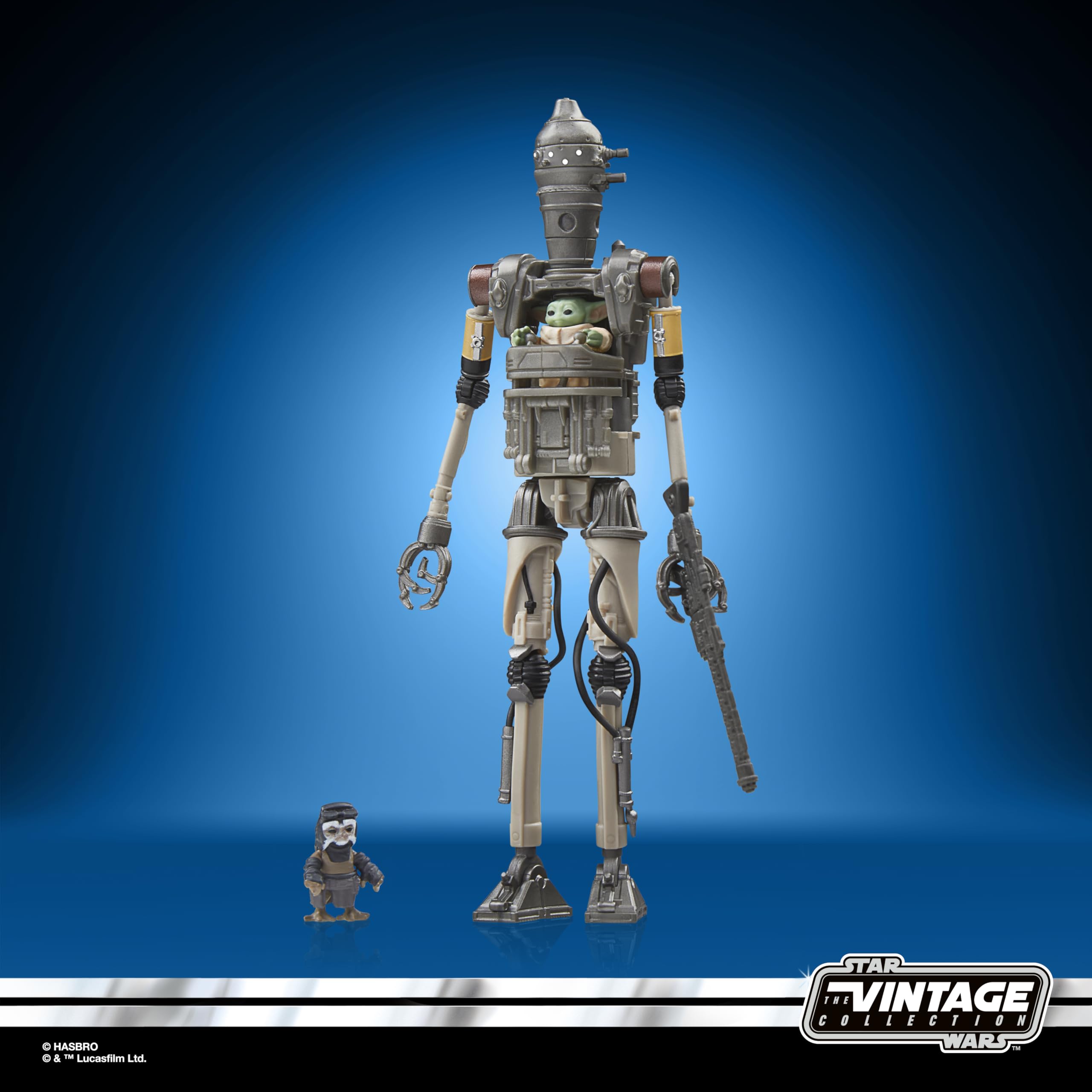 Star Wars The Vintage Collection IG-12, Grogu & Anzellan 9.5-cm Action Figure Set - Ages 4+ 2