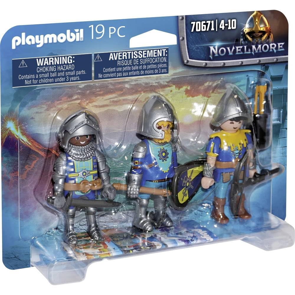 PLAYMOBIL Novelmore Knights 3 Figure Set - Action Figures for Ages 4+