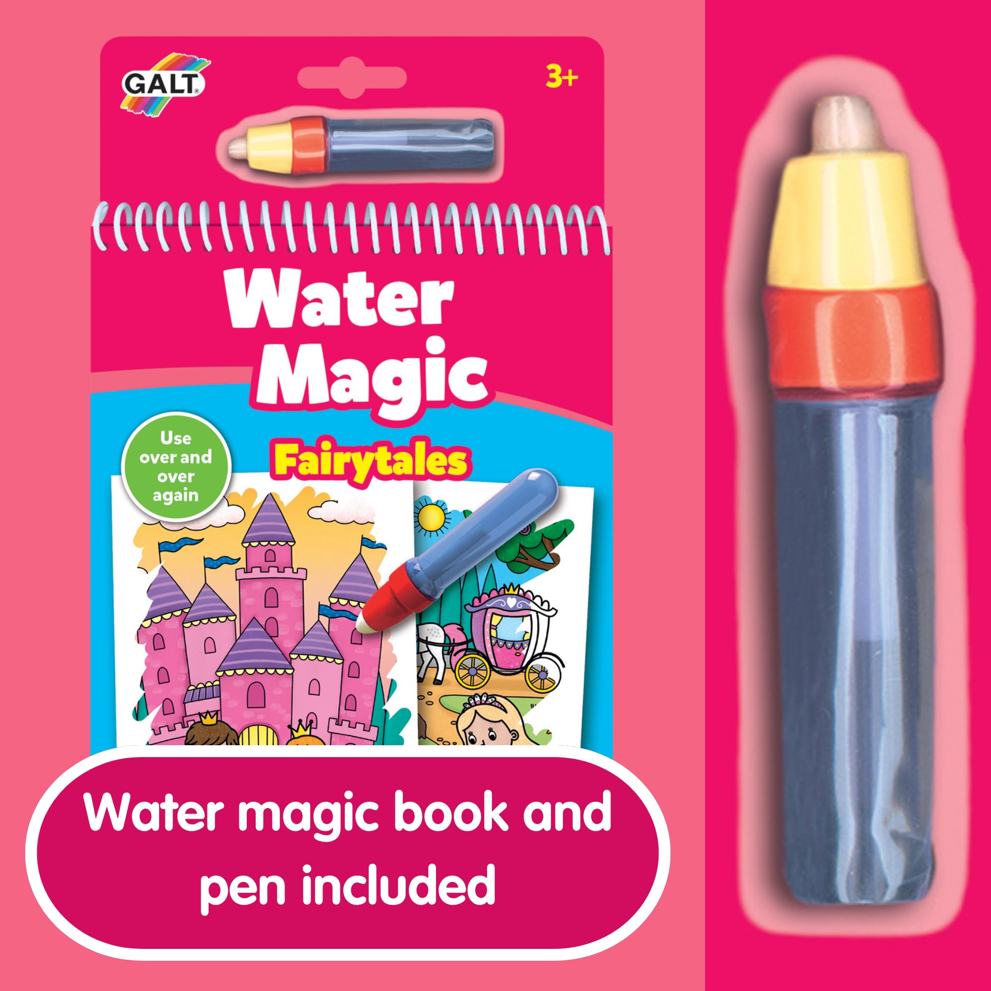 Galt - Water Magic Fairytales Reusable Colouring Book for Children