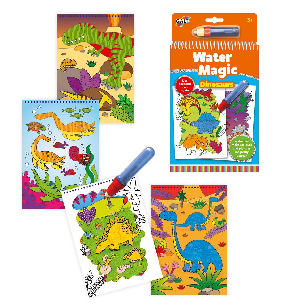 Galt Water Magic - Dinosaurs Reusable Colouring Book for Kids Ages 3+ 7