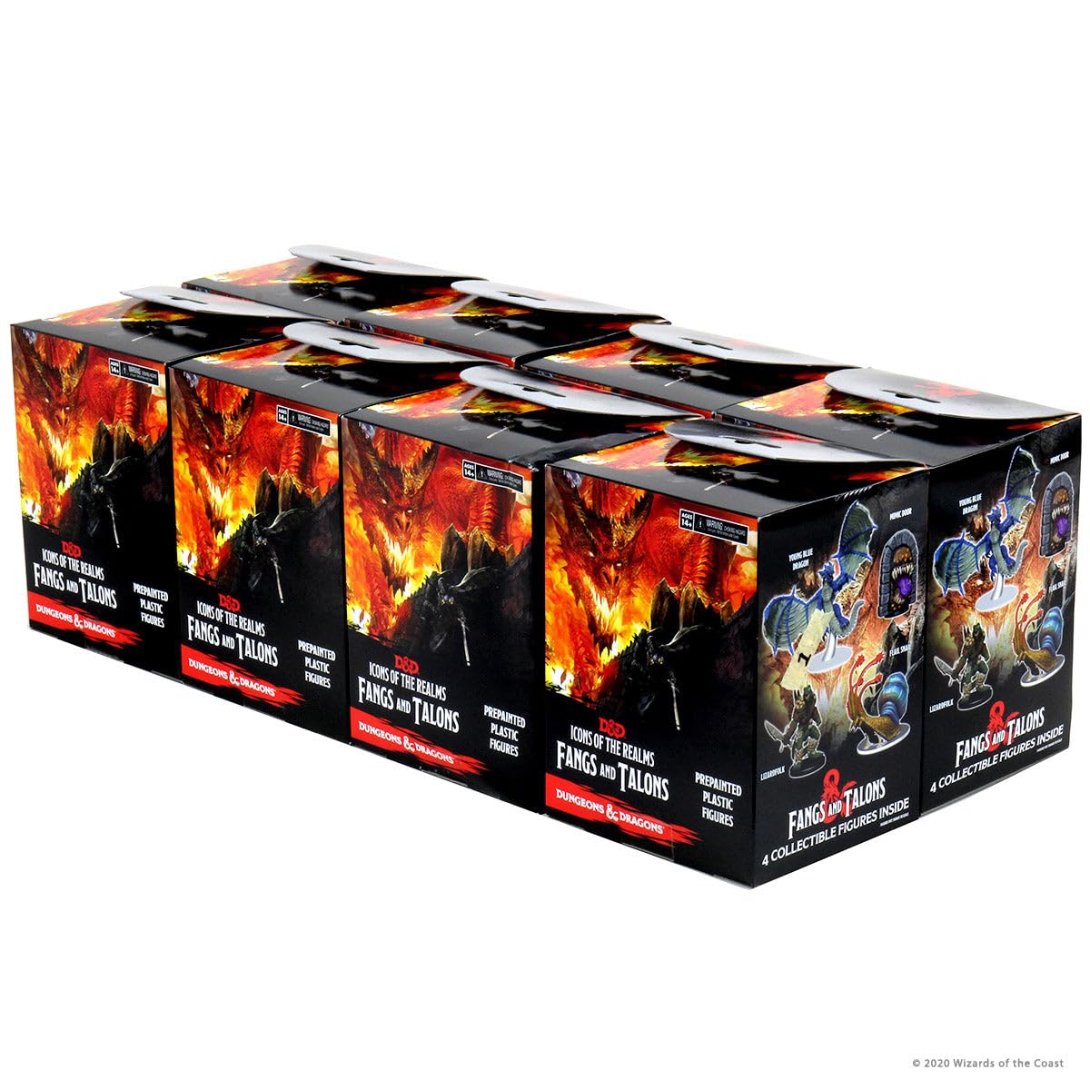 WizKids Dungeons &amp; Dragons Fangs &amp; Talons Miniaturen Booster Brick (8er-Pack)