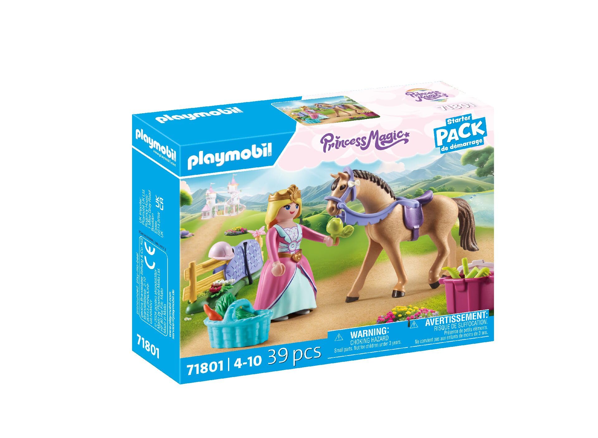 Playmobil Princess Magic - Princess with Horse Playset for Kids 4+ 5