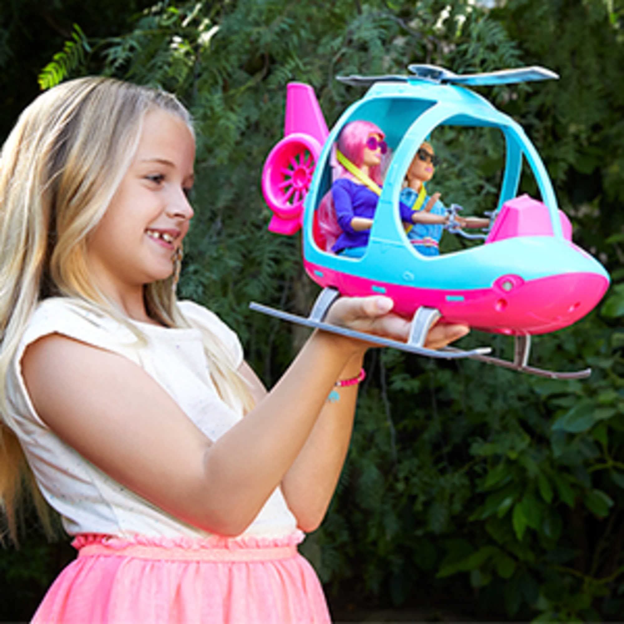 Barbie Helicopter - Spinning Rotor Vehicle for Imaginative Play (Ages 3-8) 4