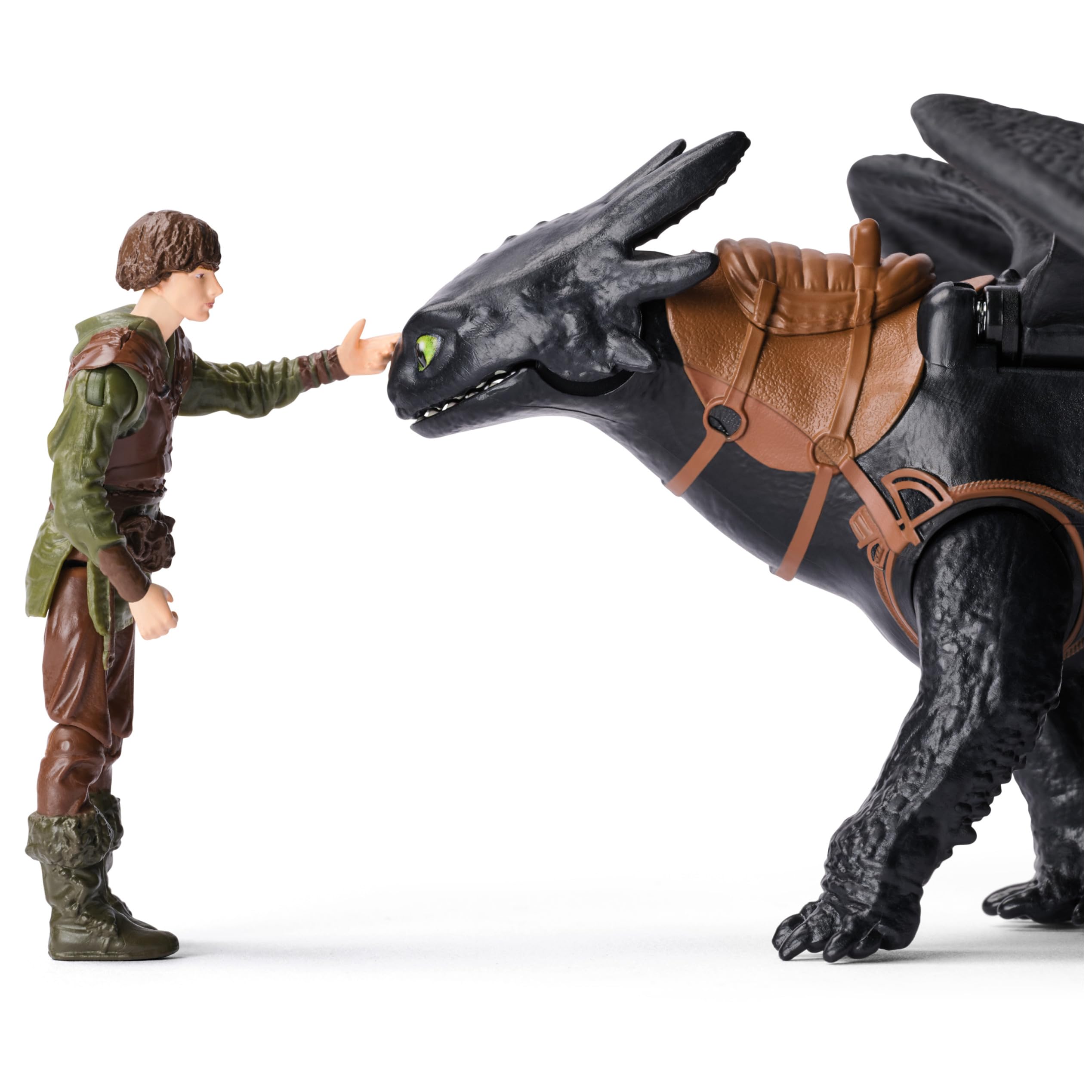 Dreamworks Dragons How to Train Your Dragon Toothless & Hiccup Roaring Minis - 7.5 cm Viking Figure with 33 cm Dragon Toy 4