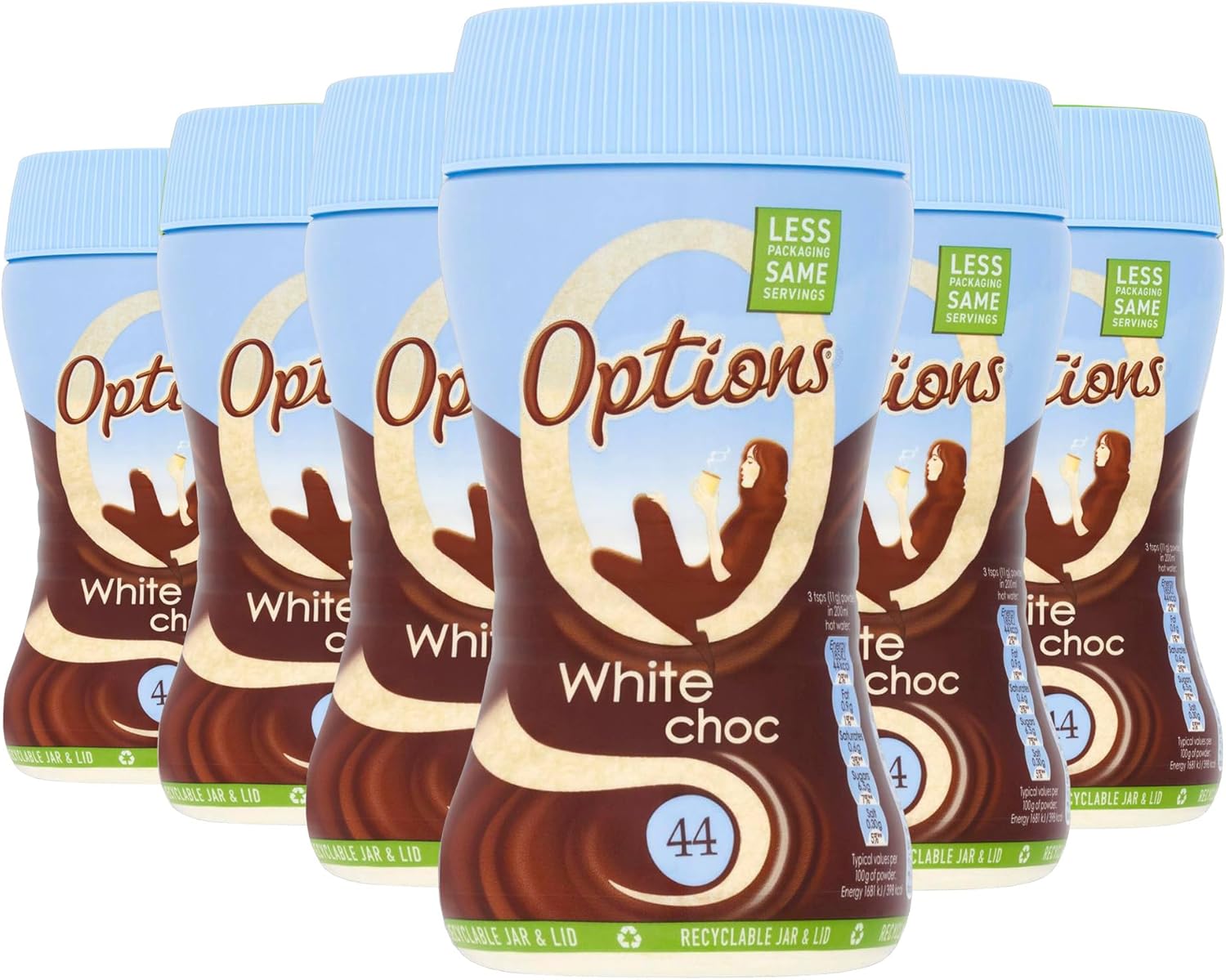 Twinings Options White Chocolate Flavoured Instant Hot Drink (6 x 220g)