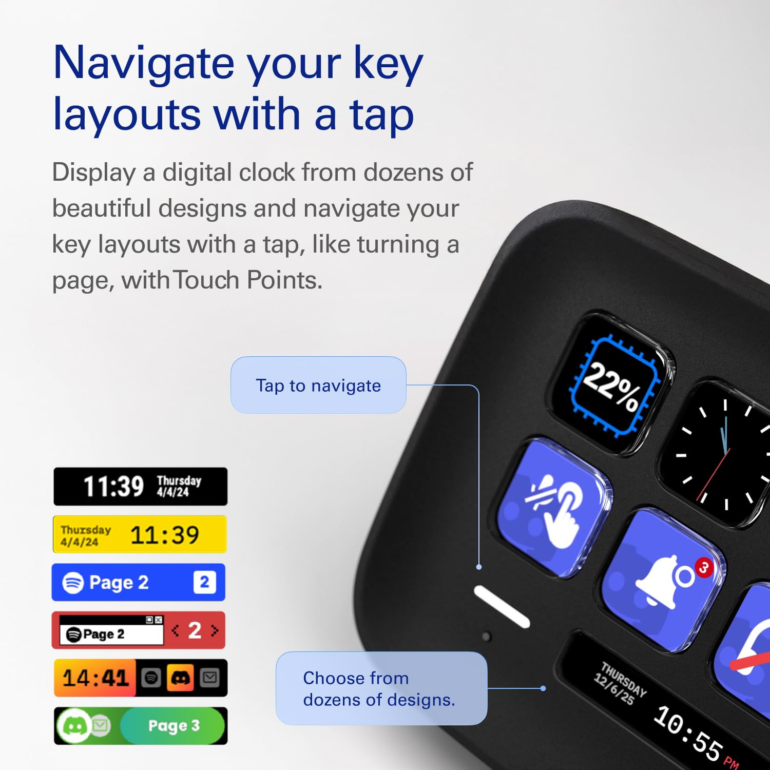 Elgato Stream Deck Neo (Black) – 8 Customisable Keys, 2 Touch Points, Speed 5