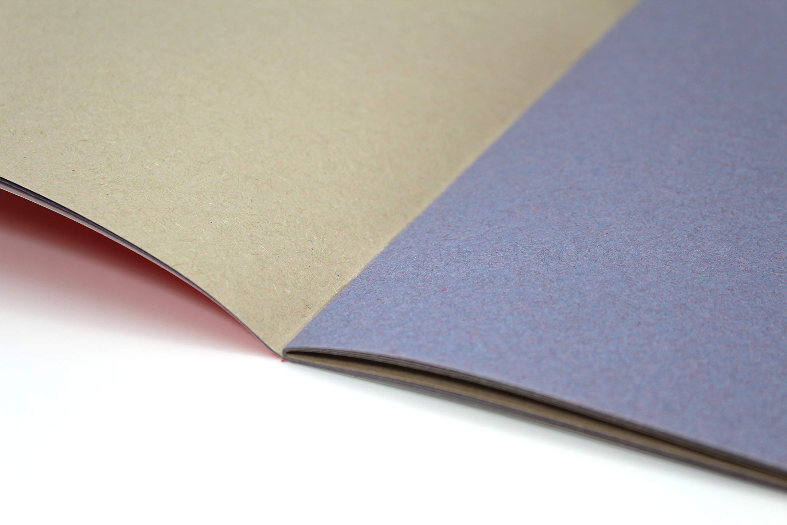 Silvine A4+ Classic Scrapbook. 24 Pages of 120gsm Blue/Grey Sugar Paper (377 x 251mm) , Red