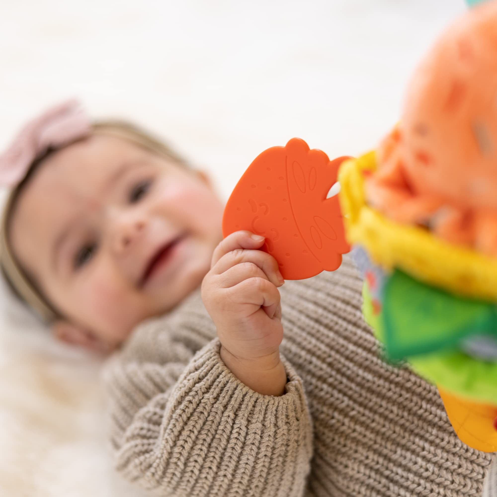 Melissa & Doug Ice Cream Take-Along Clip-On Infant Toy - Vibration & Chime Sounds | 0+ Months