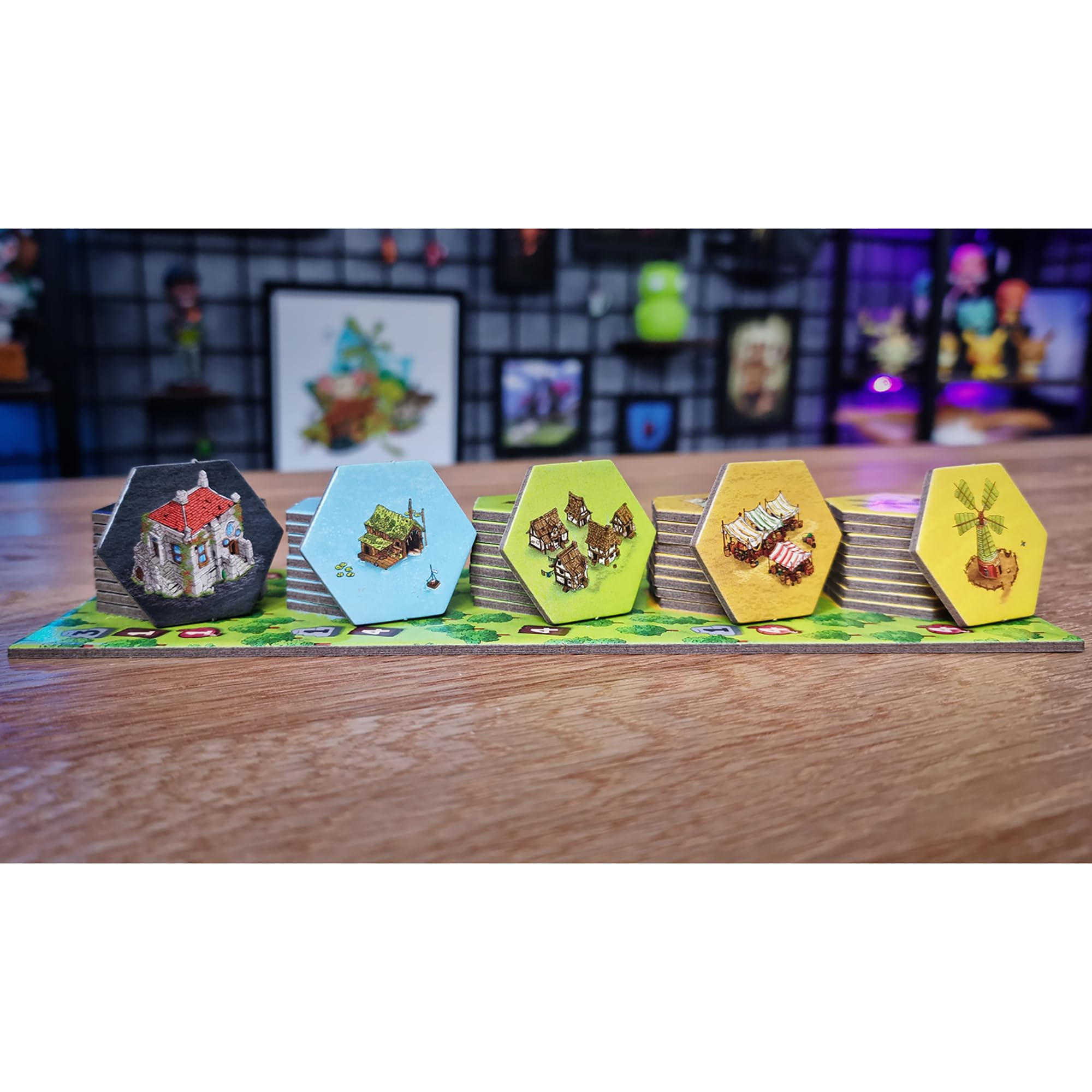 The City of Games Emberleaf Board Game | Card Dancing, Tile Placement, Engine Building 8