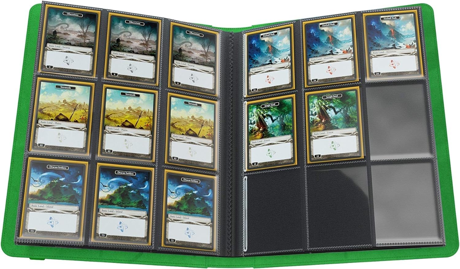 Gamegenic Prime Album 18-Pocket - Green Card Storage for Collectible Cards