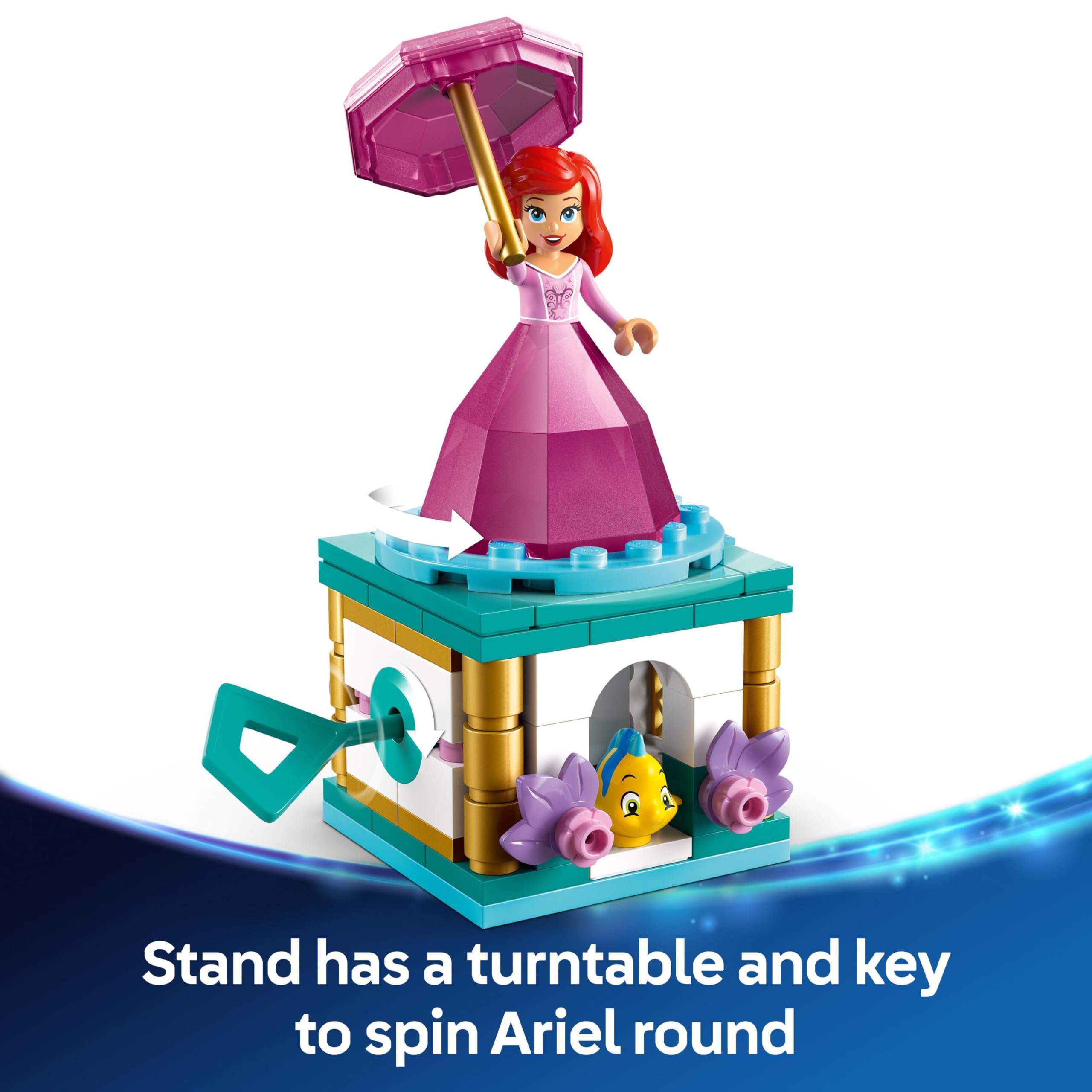 LEGO ǀ Disney Twirling Ariel Bauspielzeug – Kreisel-Spielset für Kinder ab 5 Jahren 5