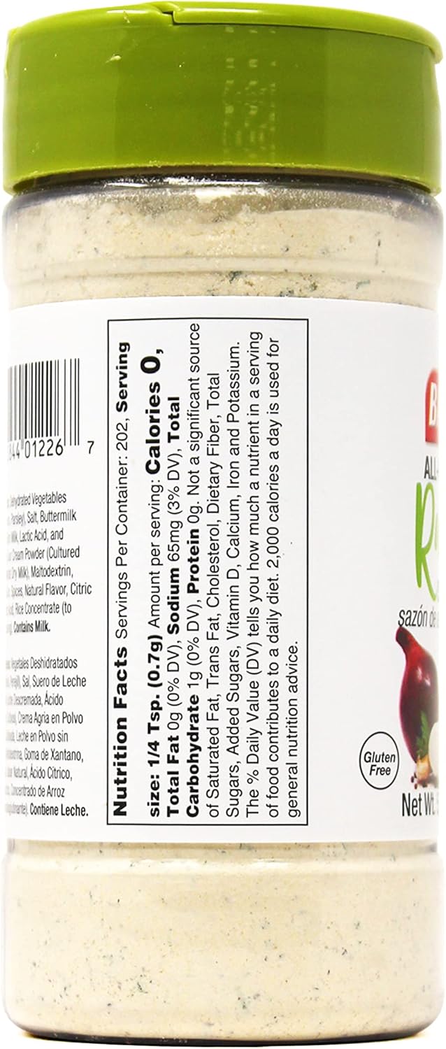 Badia Ranch Seasoning All Purpose Sazon Ranchero Kosher 5oz