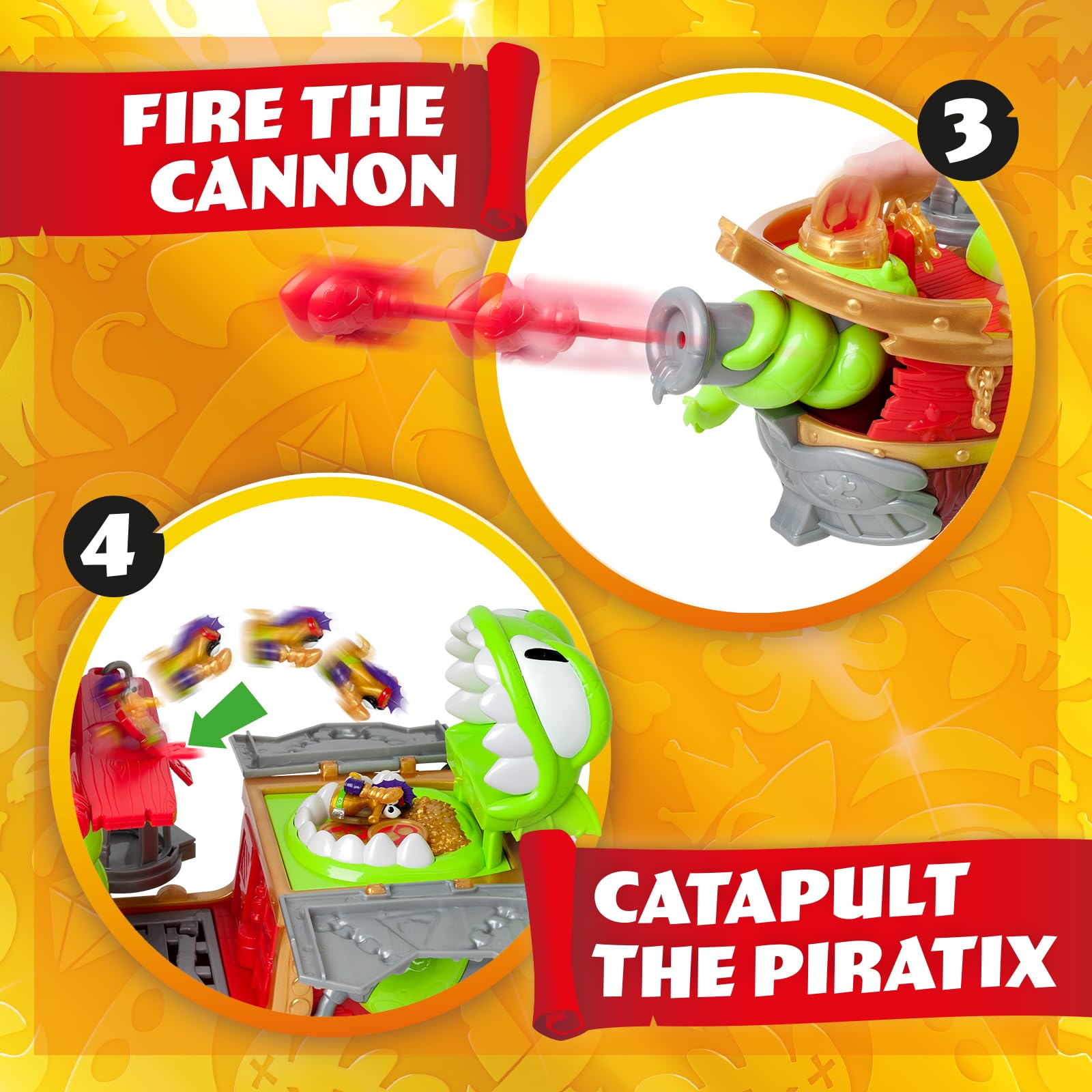 PIRATIX Kraken Ship Pirate Playset - Action-Packed Adventure with Exclusive Figures