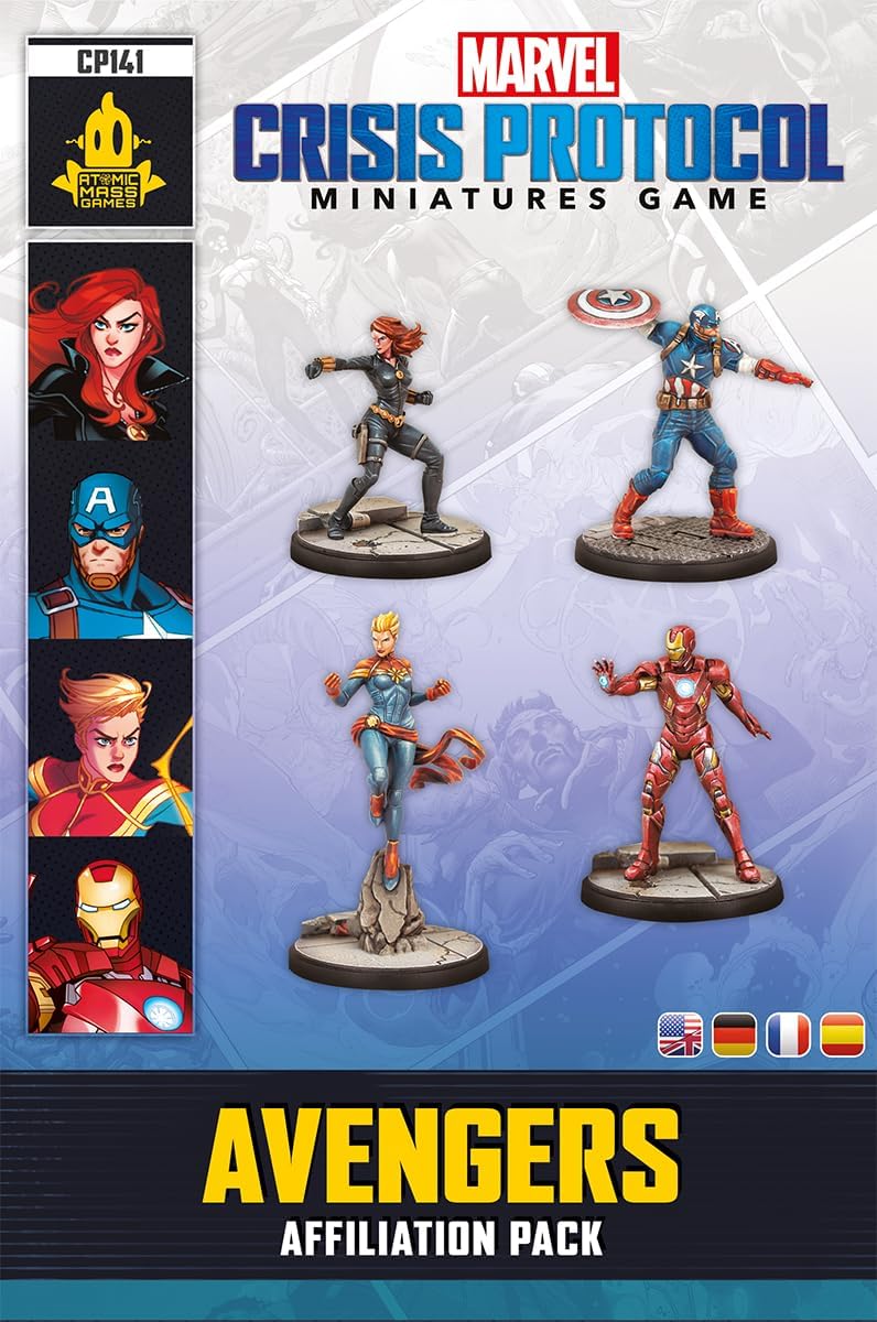 Atomic Mass Games Marvel Crisis Protocol: Avengers Affiliation Pack Miniatures Game (FFGCP141)