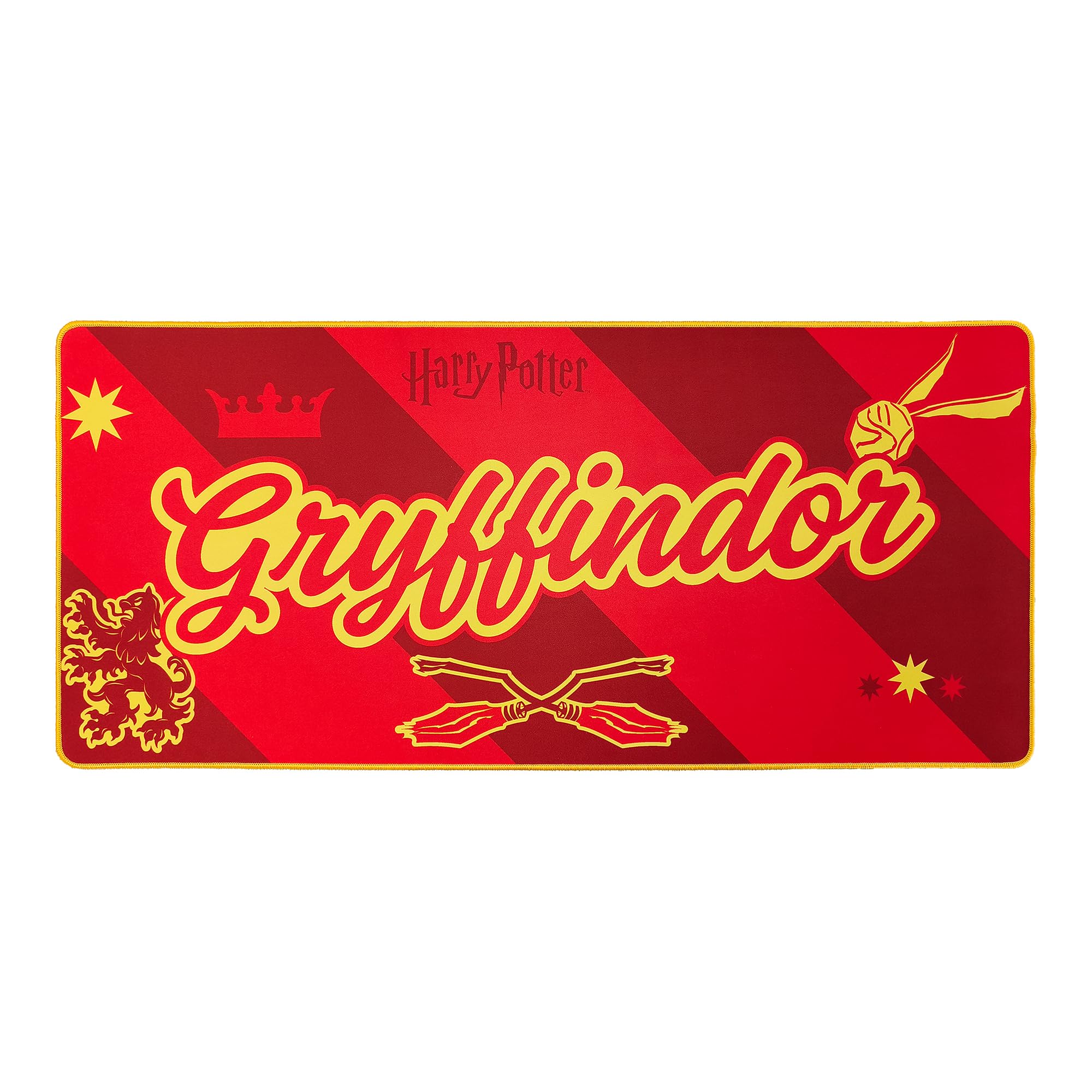 Subsonic Harry Potter Gryffindor XXL Desk Mat - 90x40cm Non-Slip | Microfibre Surface | Water-Repellent