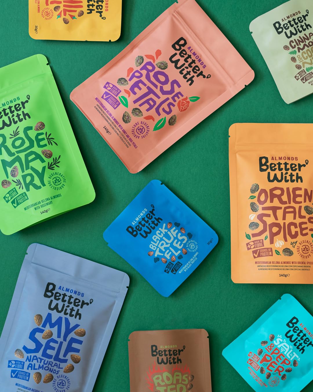 Better With Chilli Almonds - Bold Heat Snack | High Protein, Fibre | 120 g Pack 6