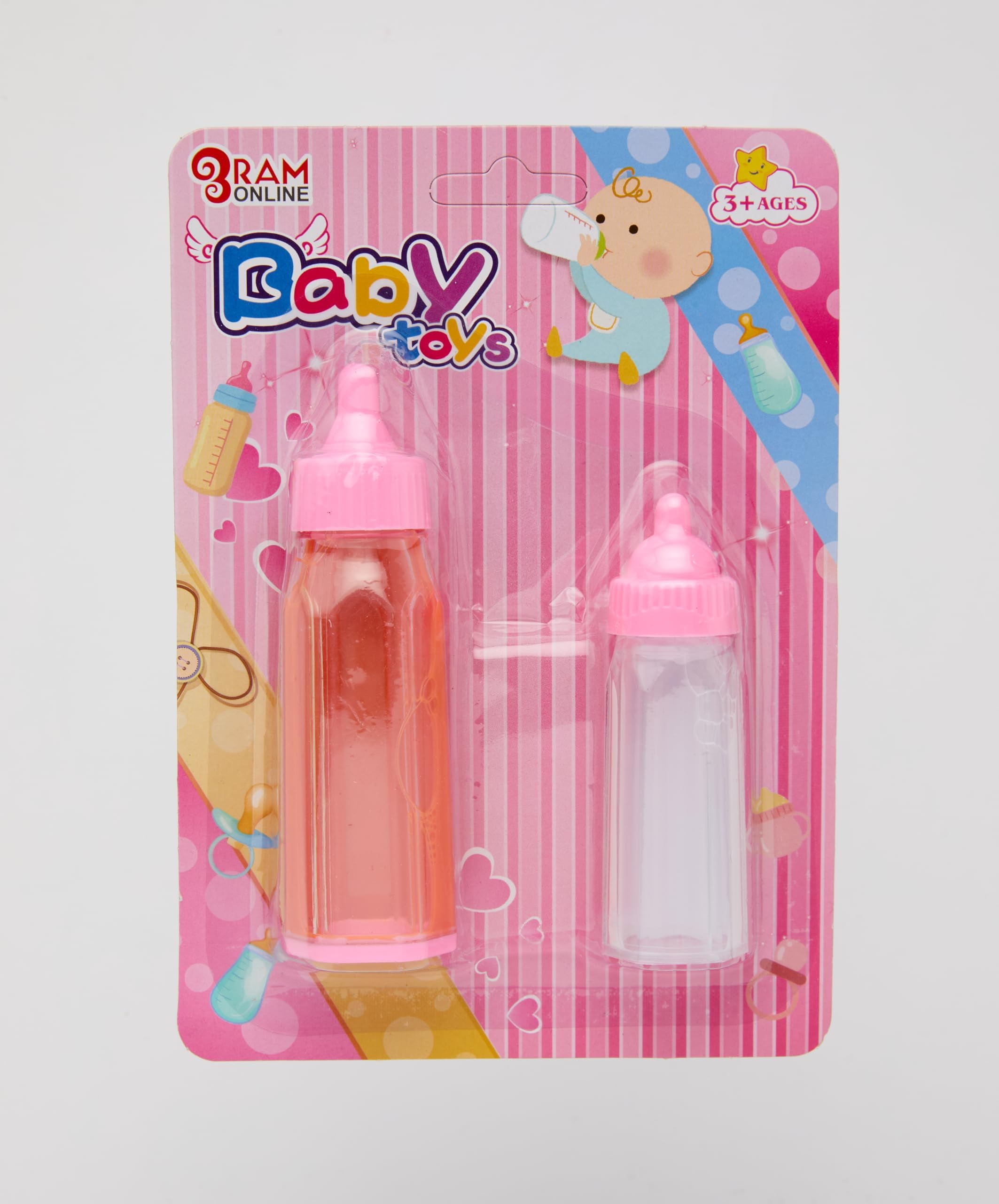 RAM Magic Feeding Bottles Set - Pretend Play Doll Accessories for Imaginative Role Play, 3+ Years