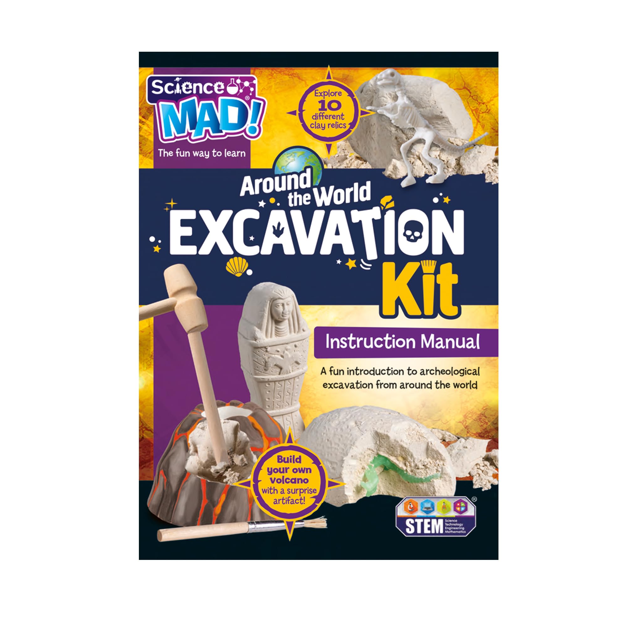 Science Mad - Around The World Excavation Kit for Kids 4