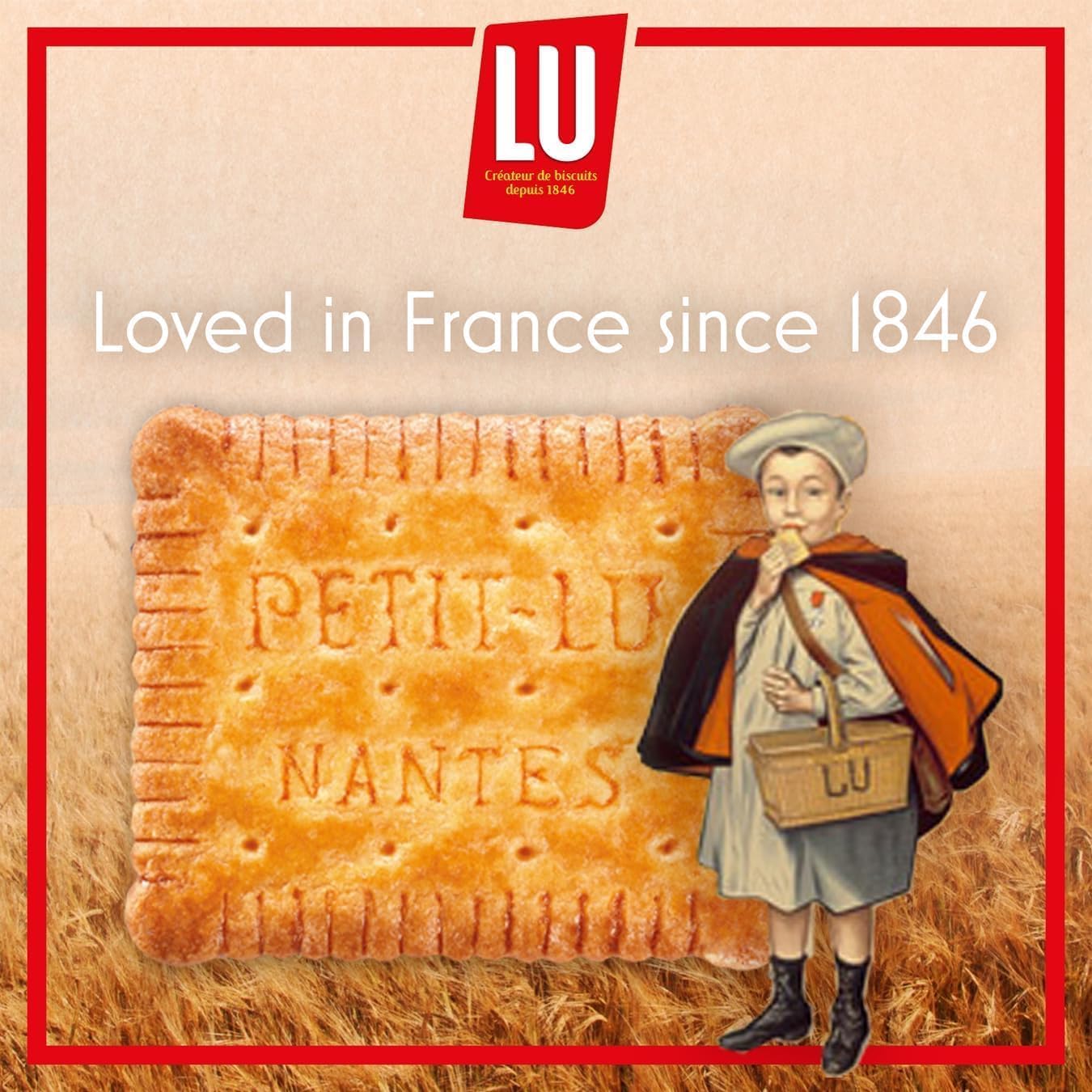 LU Le Petit Chocolat Milk Chocolate Coated Biscuits, Classic French Buttery 4