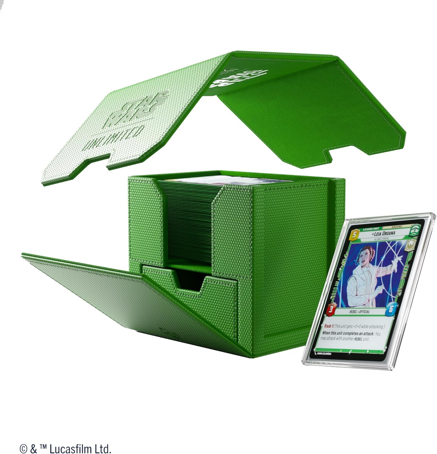 Gamegenic Star Wars Unlimited Deck Pod - Green Card Game Accessory