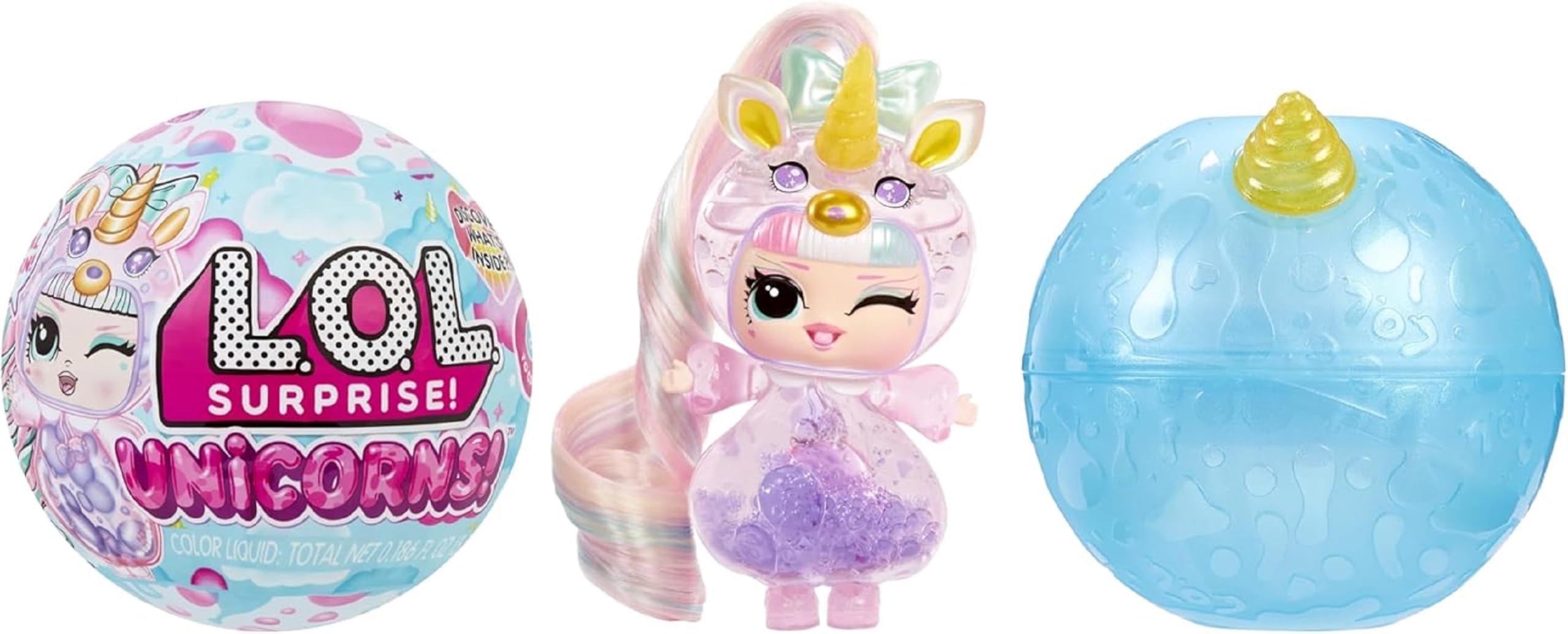 L.O.L. Surprise! Unicorn Tots Doll with Lava Lamp Experience | Multicolor | Ages 3+