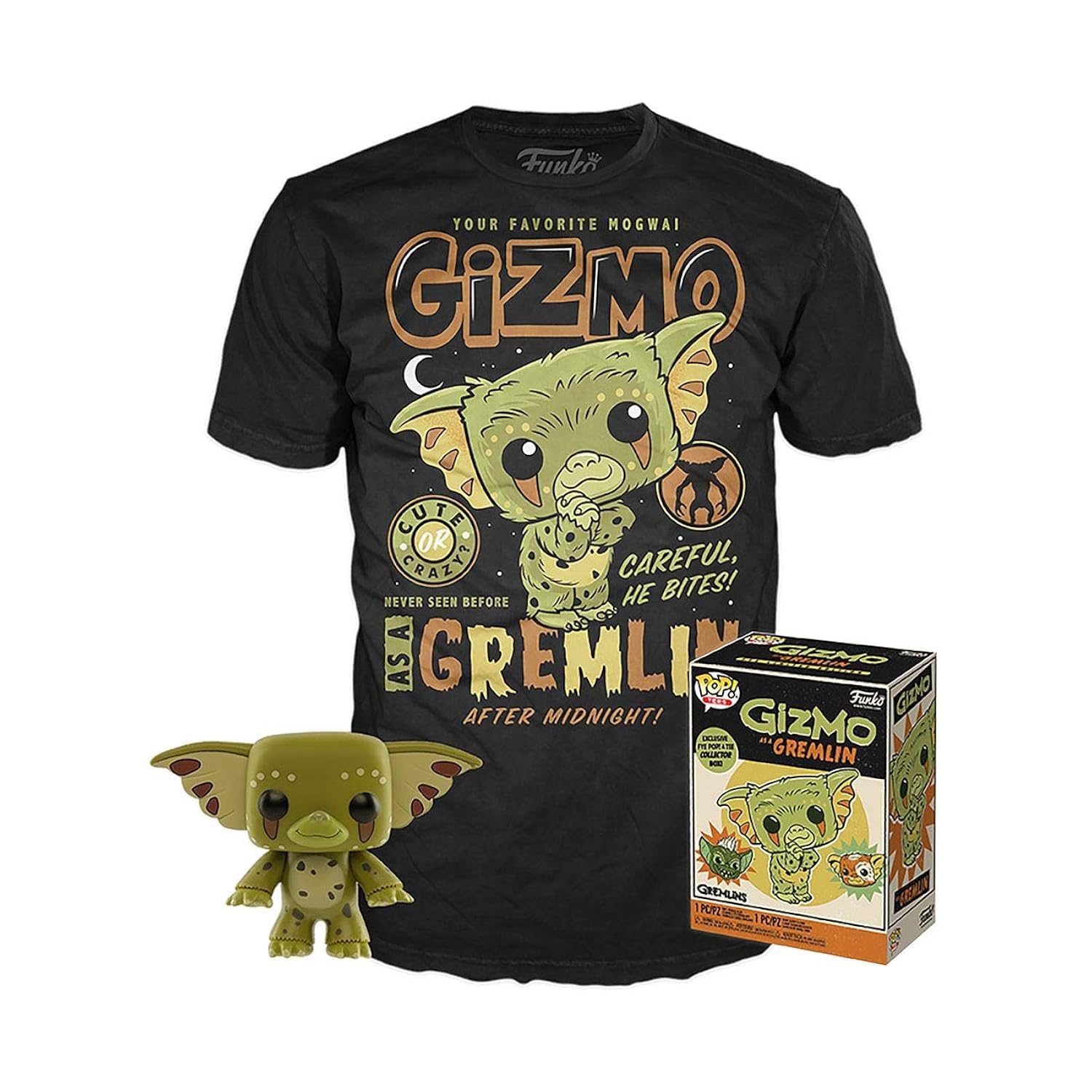 Funko Pop! Gremlins - Gizmo Vinyl Figure & T-Shirt Set (Heo Exclusive) Size M