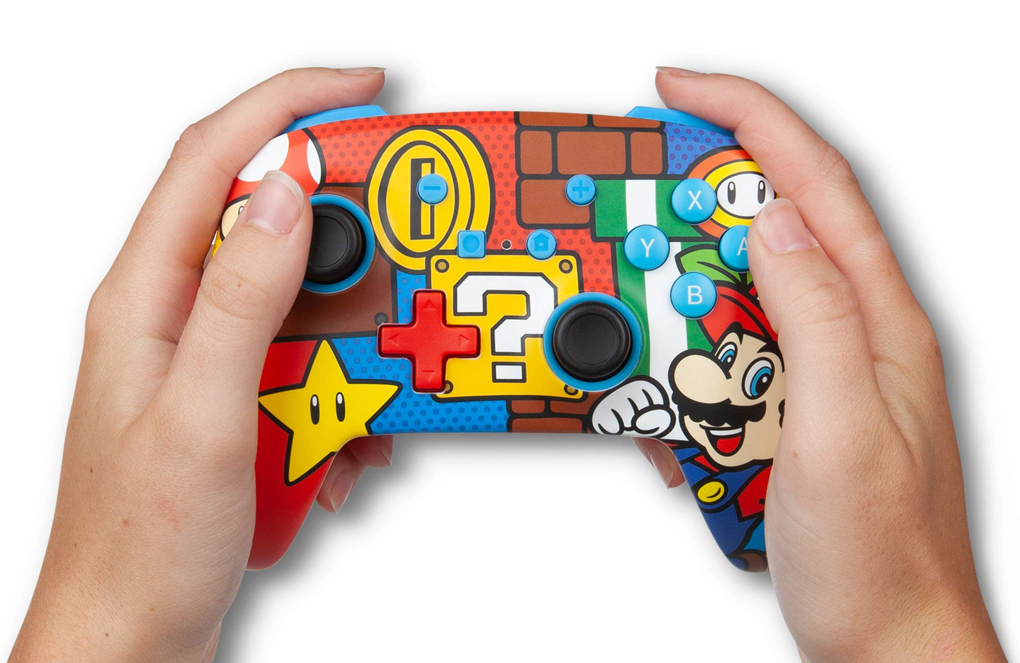 PowerA Enhanced Wireless Gamepad for Nintendo Switch - Mario Pop Design 3