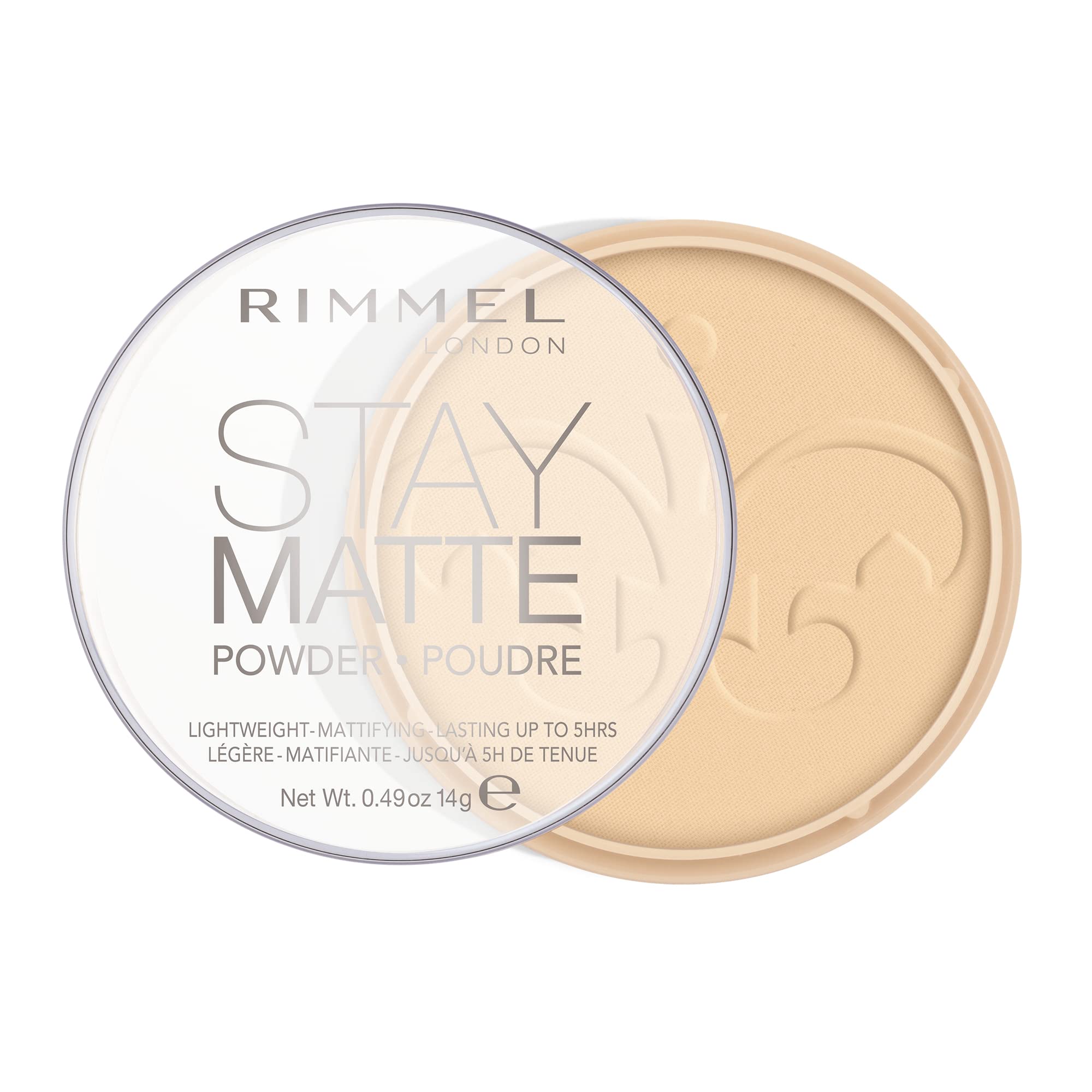 Rimmel Stay Matte Pressed Powder Transparent 3-Pack - Long-Lasting Shine Control for Flawless Complexion 5
