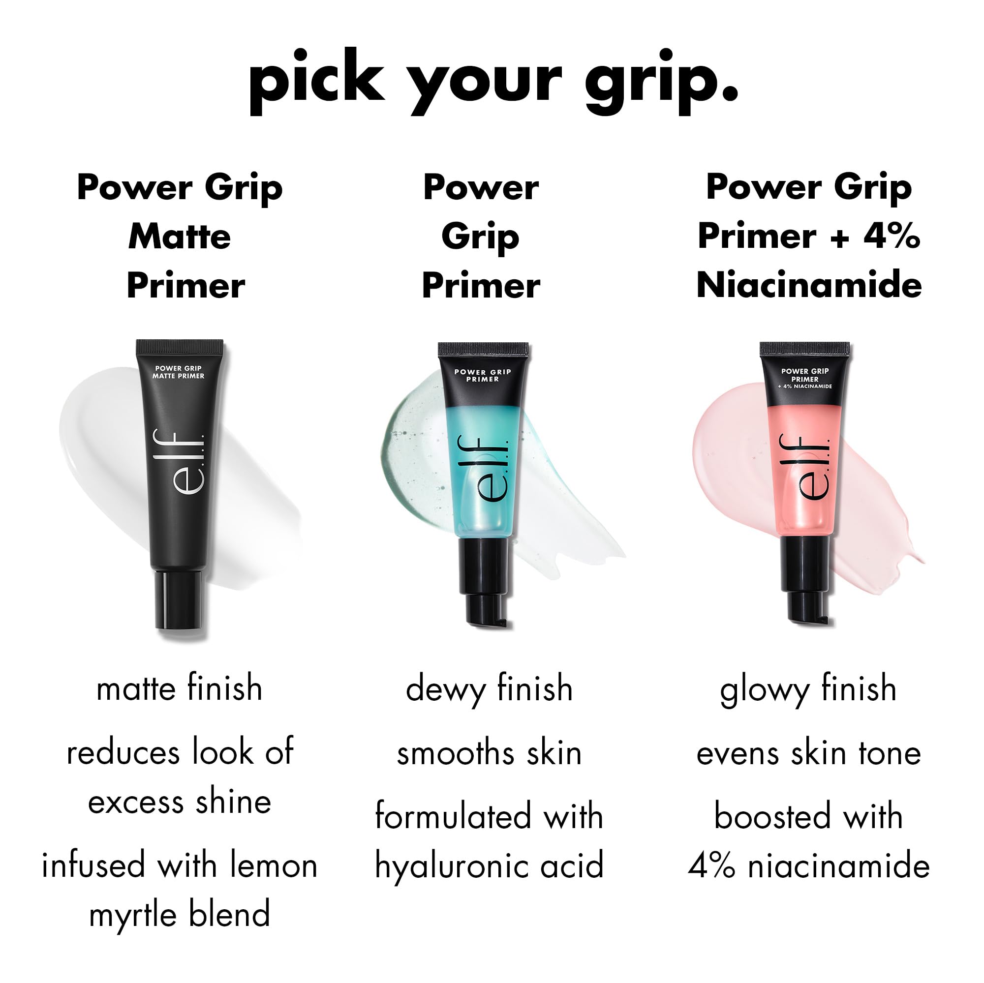 e.l.f. Power Grip Primer + 4% Niacinamide, Gel-Based Hydrating Face Primer (41 g) 3