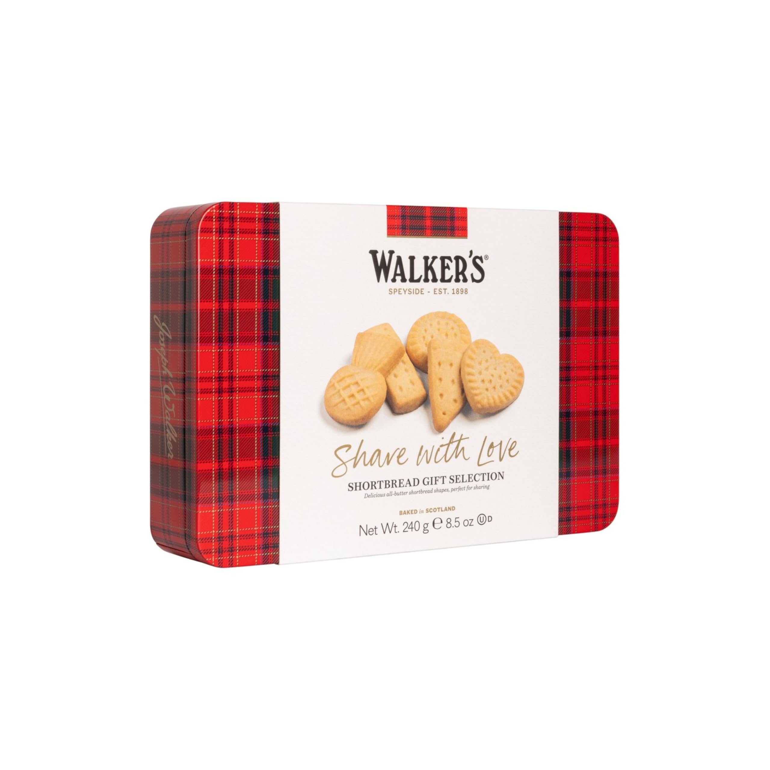 Walker's Shortbread With Love Shortbread Assortment Tin, Traditional Pure Butter Recipe