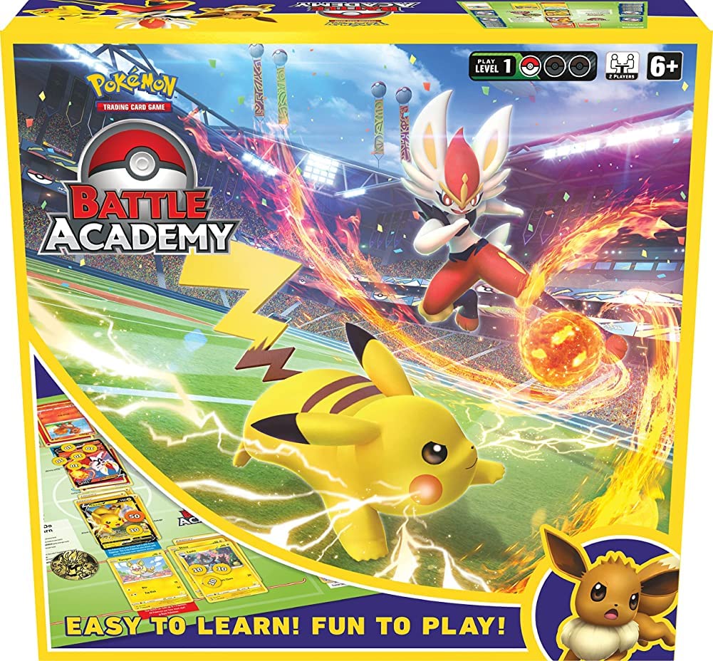 Pokémon Trading Card Game Battle Academy with Cinderace V, Pikachu V & Eevee V