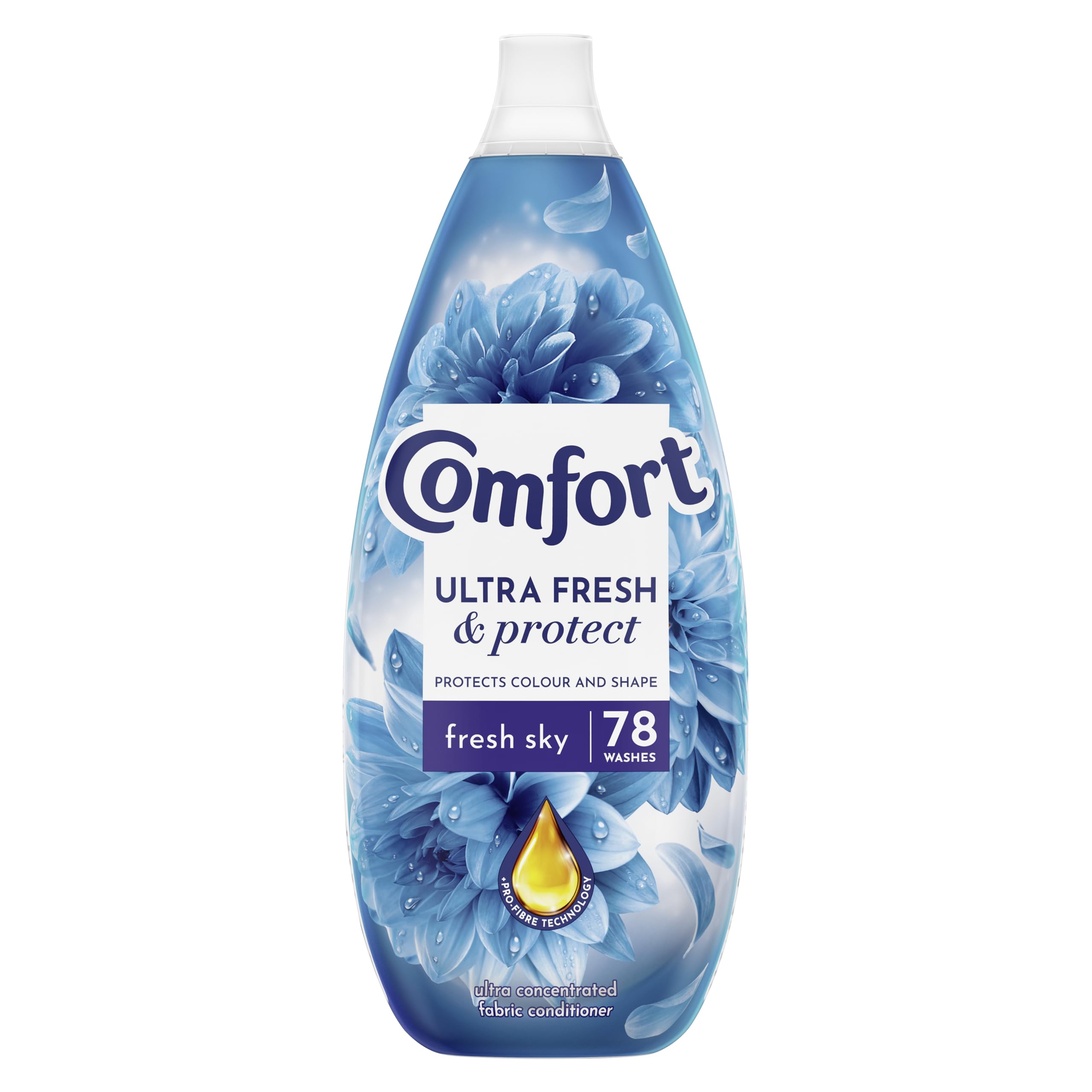 Comfort Ultra Fresh & Protect Fresh Sky Fabric Conditioner - Liquid Fabric Softener