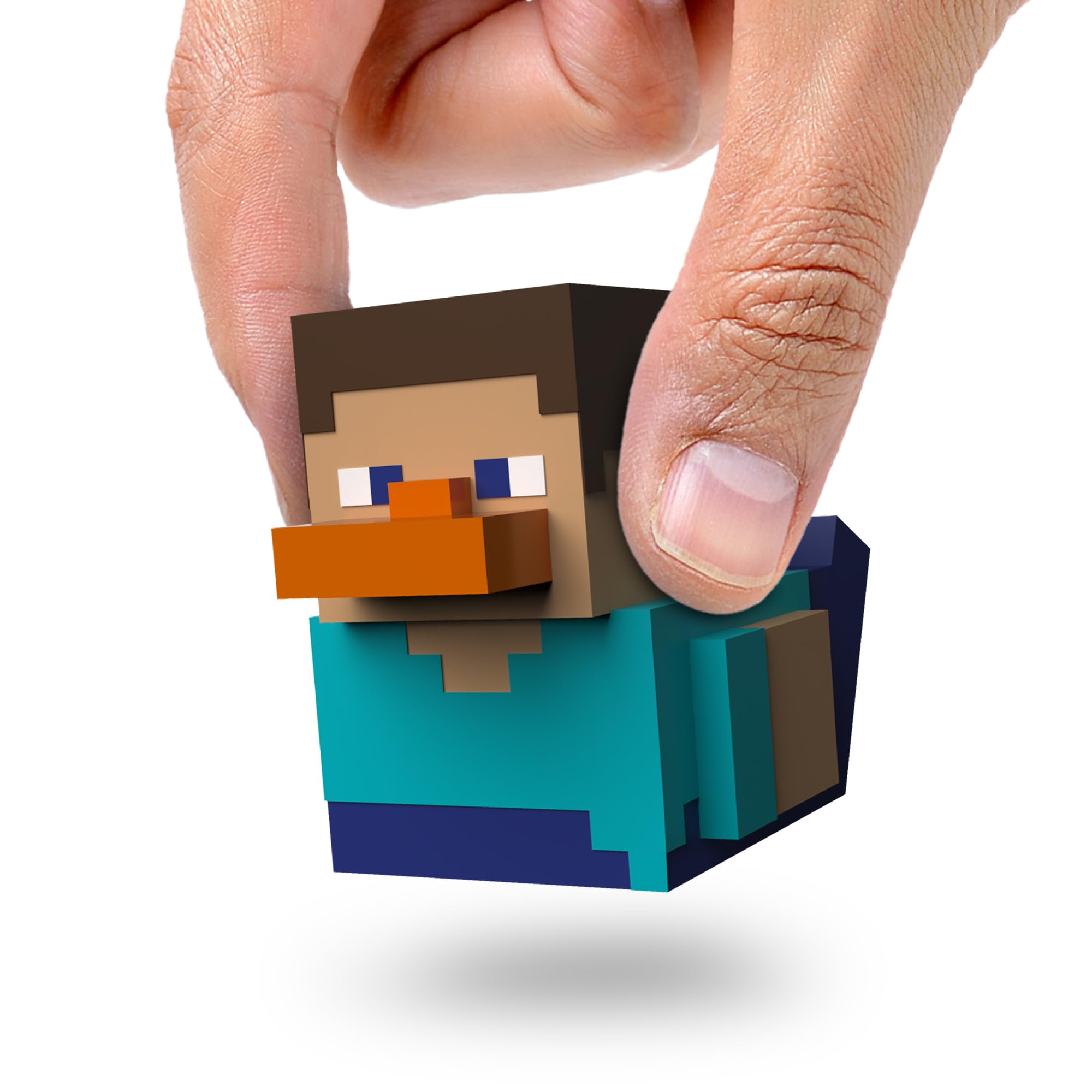 Minecraft Mini Steve Collectible Vinyl Rubber Duck Figure - Official TUBBZ Merchandise