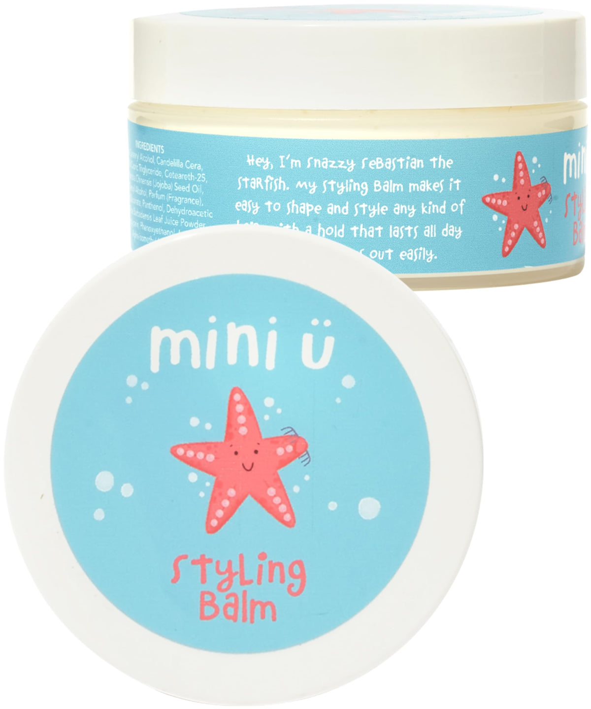 Mini-U Styling Balm - Watermelon Scented Vegan Kids Hair Balm with Jojoba Oil | 100g