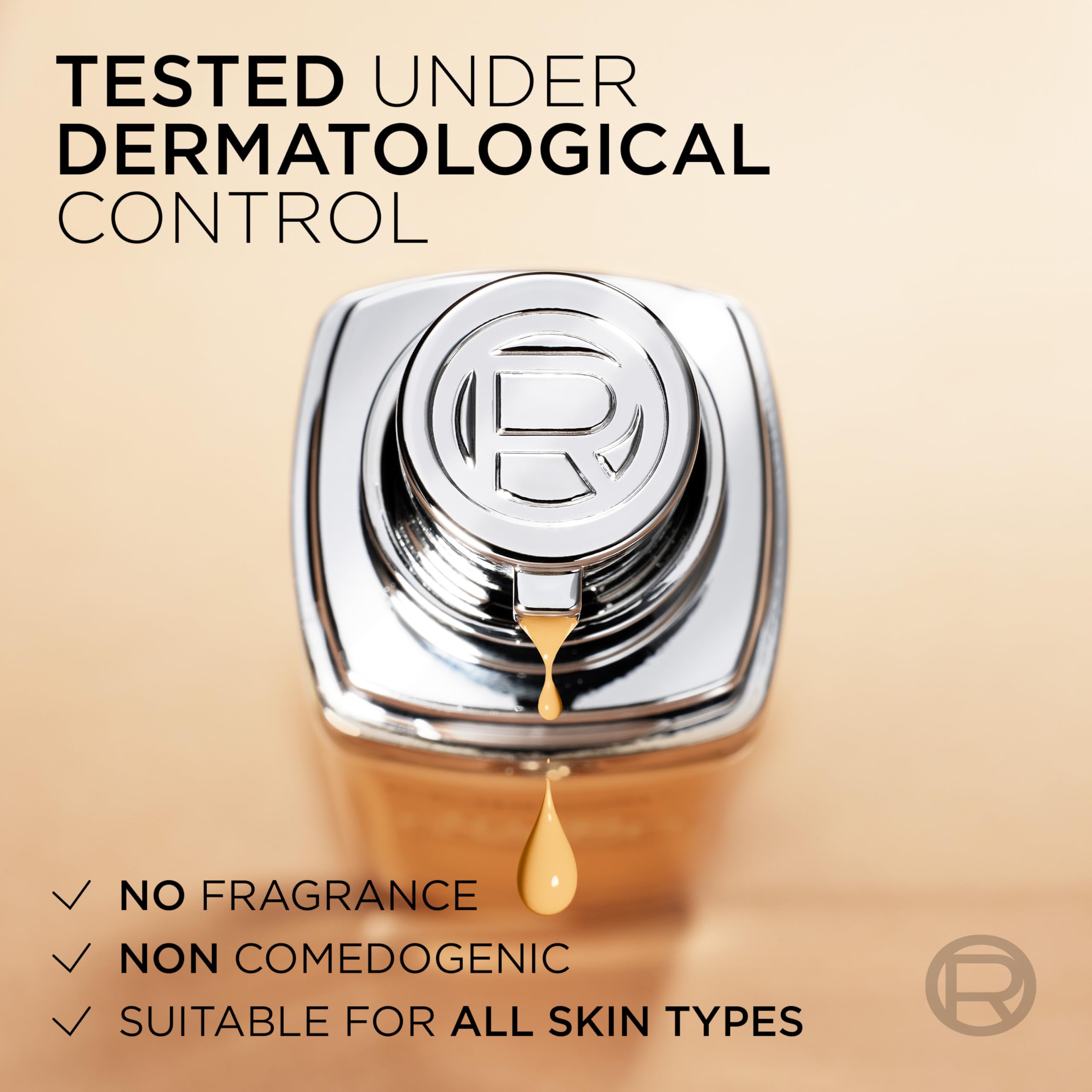 L'Oréal Paris True Match Liquid Foundation - Skincare Infused with Hyaluronic Acid, SPF 16, 6N Honey, 30 ml