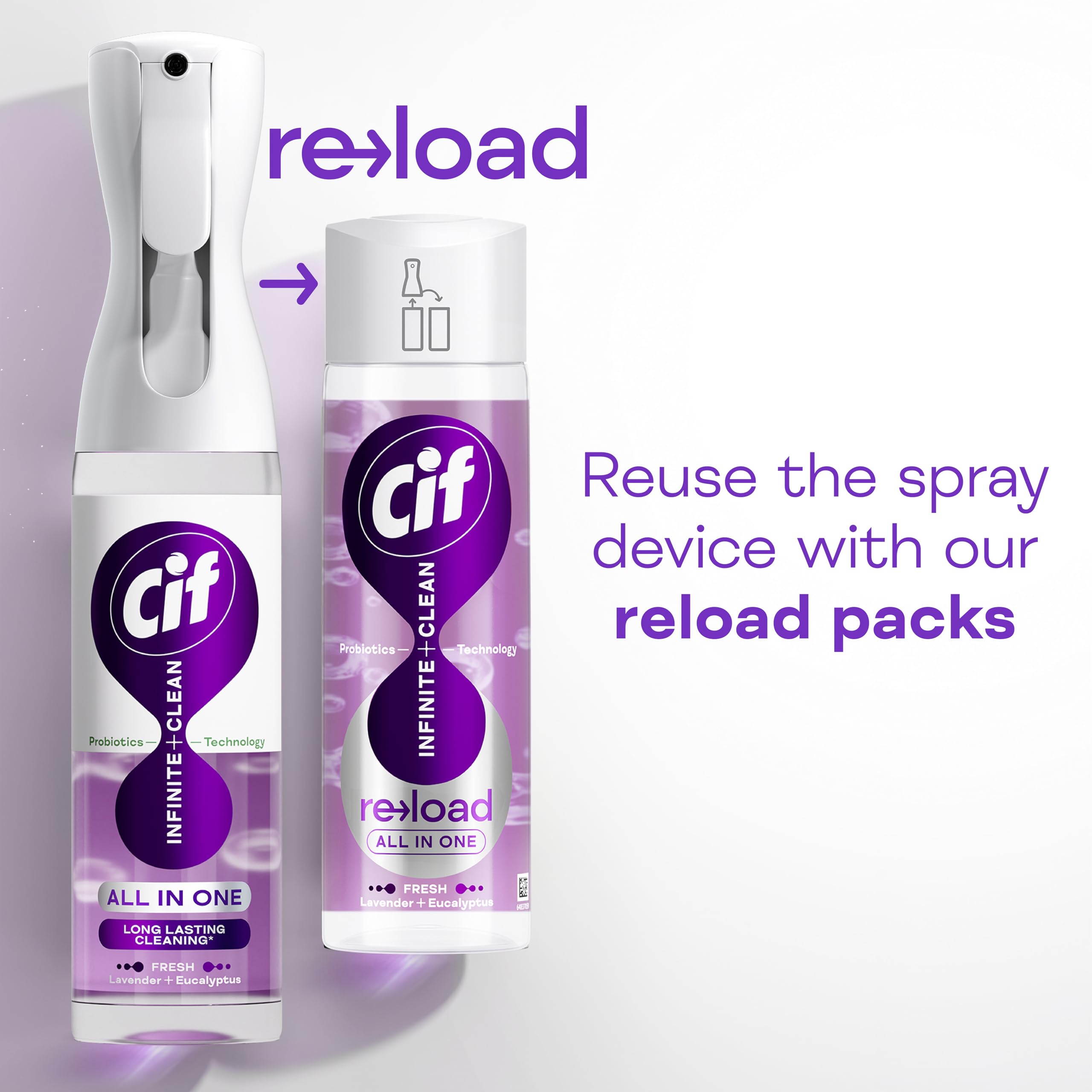 Cif Infinite Clean Lavender & Eucalyptus All in One Cleaner Spray 280 ml 7