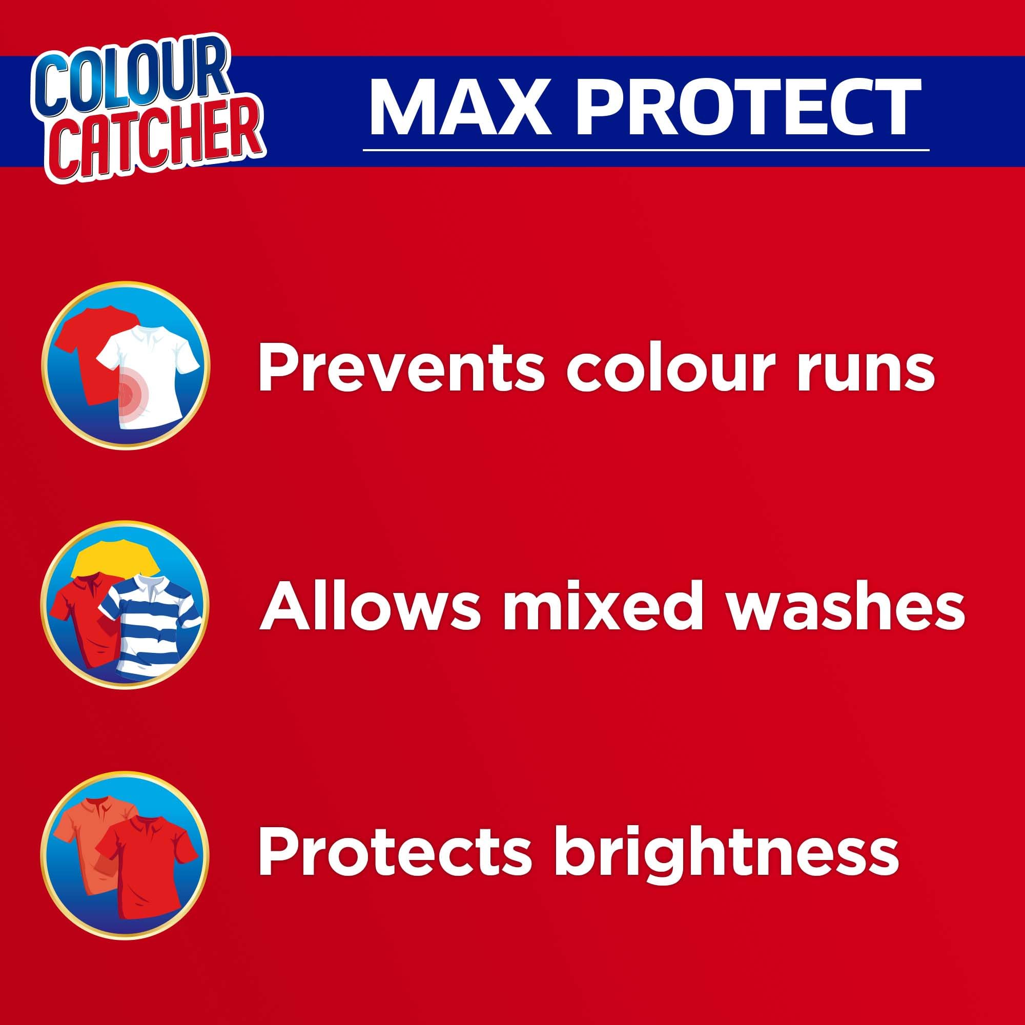 Dylon Colour Catcher Max Protect Laundry Sheets - Prevents Colour Run & Mixed Wash Protection 5