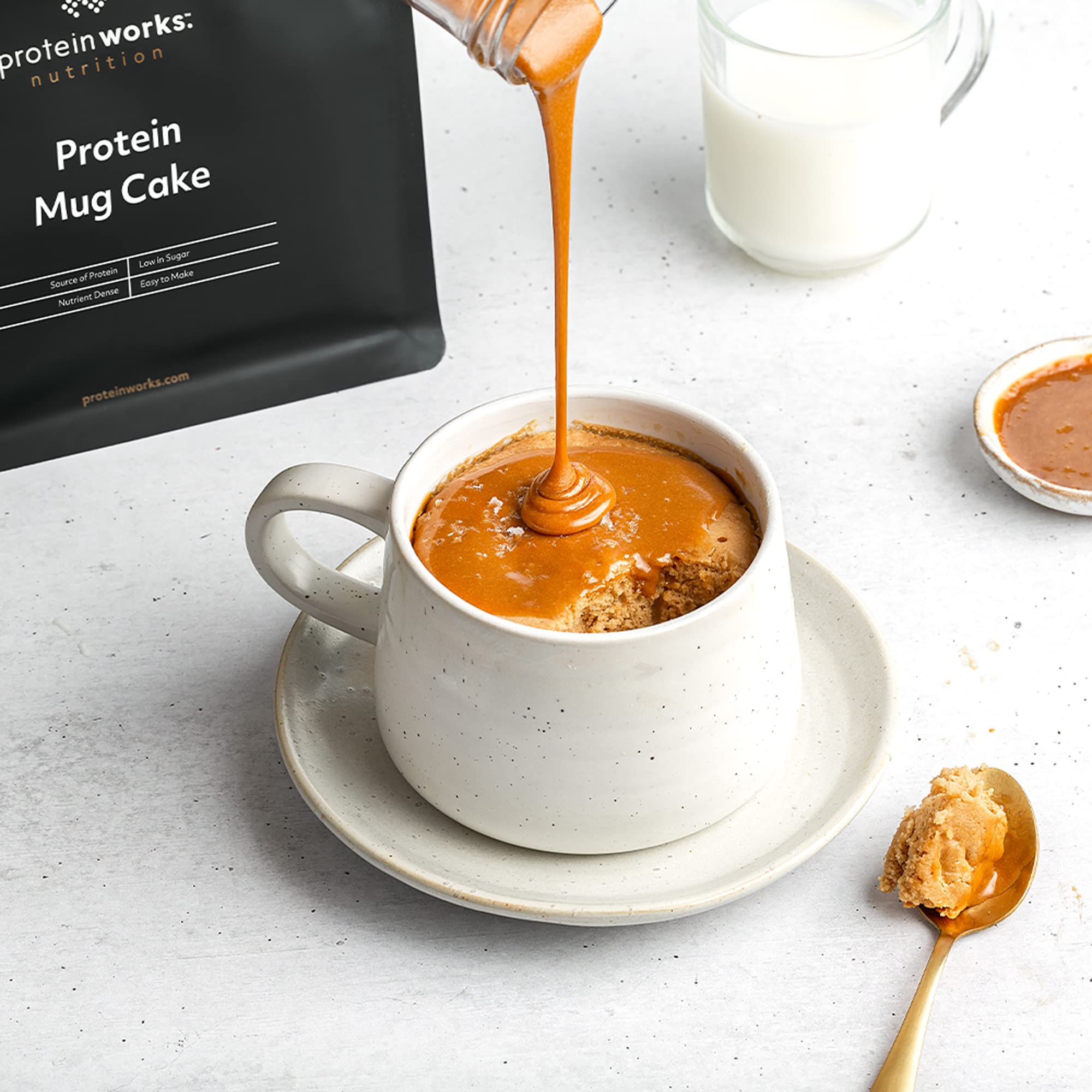 THE PROTEIN WORKS - Protein Mug Cake Mix | Choc Orange & Banana Flavors | 150 Calorie High Fibre Cake Mix 5