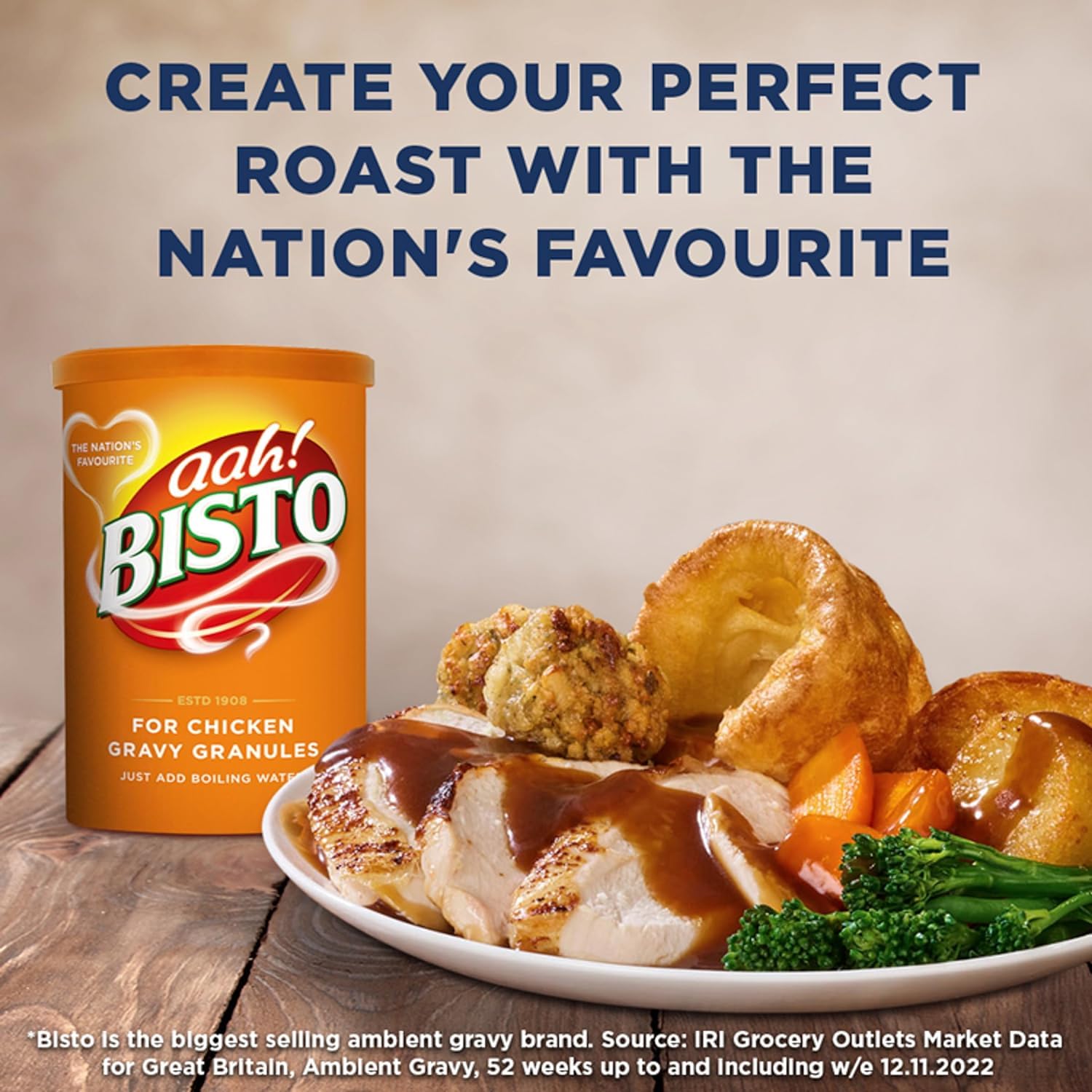 Bisto - Flavoursome & Delicious Chicken Gravy Granules 190g 4