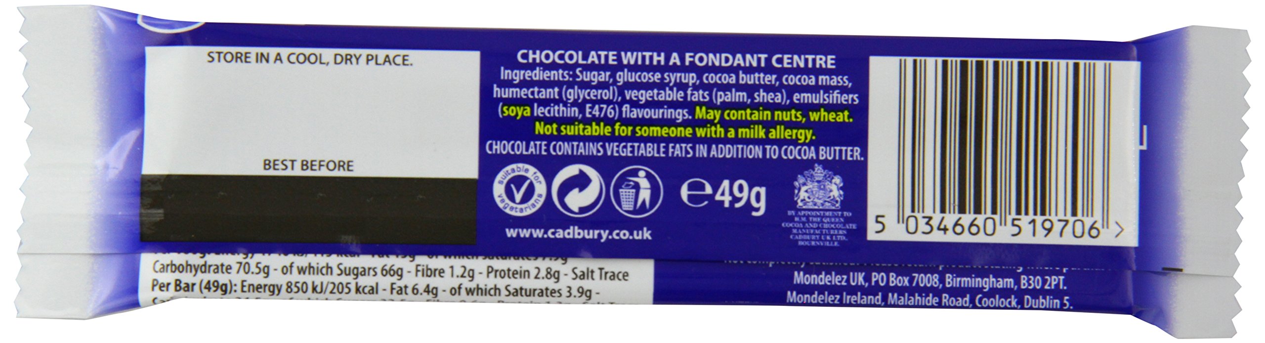 Fry's Chocolate Cream Bar, Smooth Milk Chocolate with Creamy Fondant Centre, 49g 6