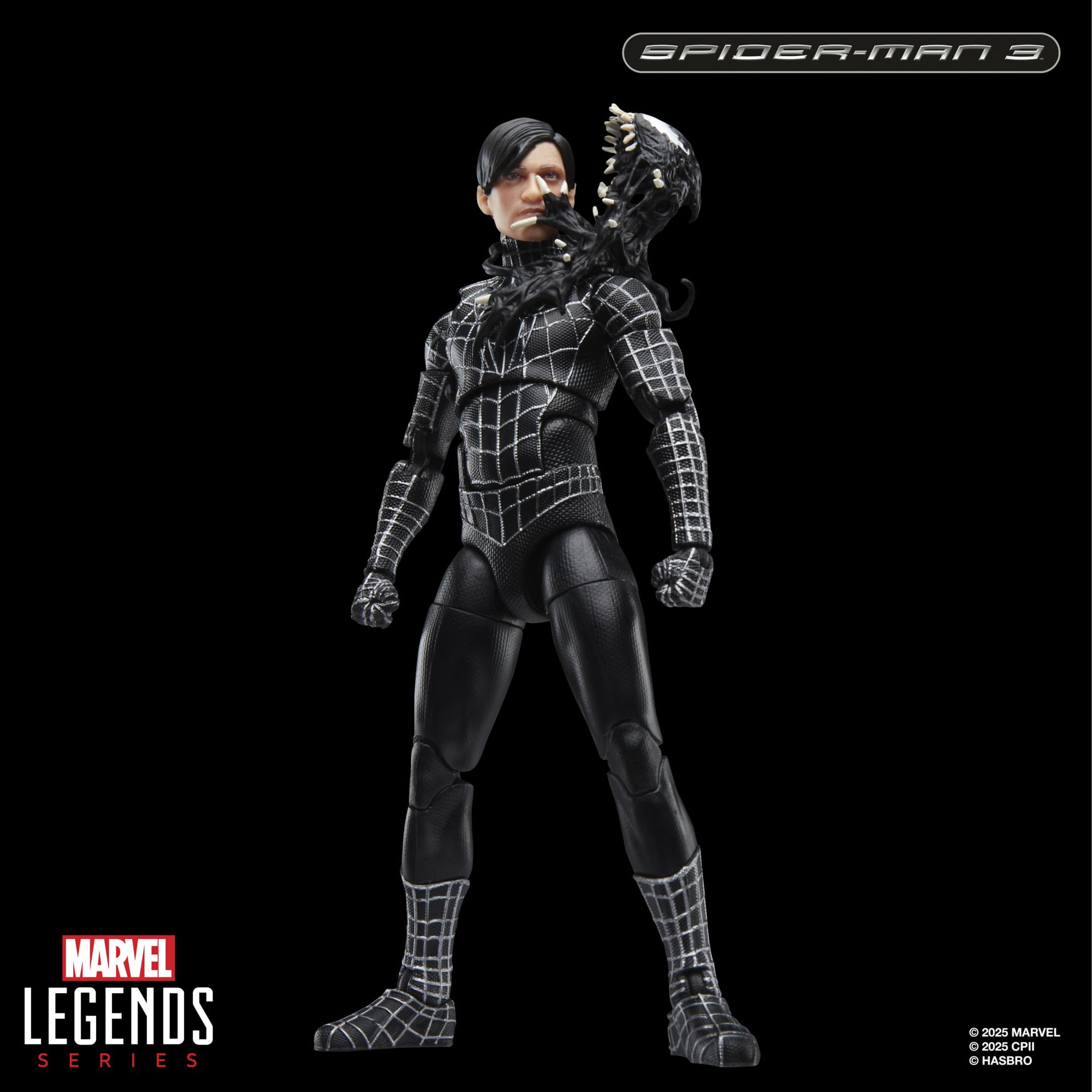 Marvel Legends Series Spider-Man 3 Action Figure - 6-Inch Scale with Black Suit & Accessories 3