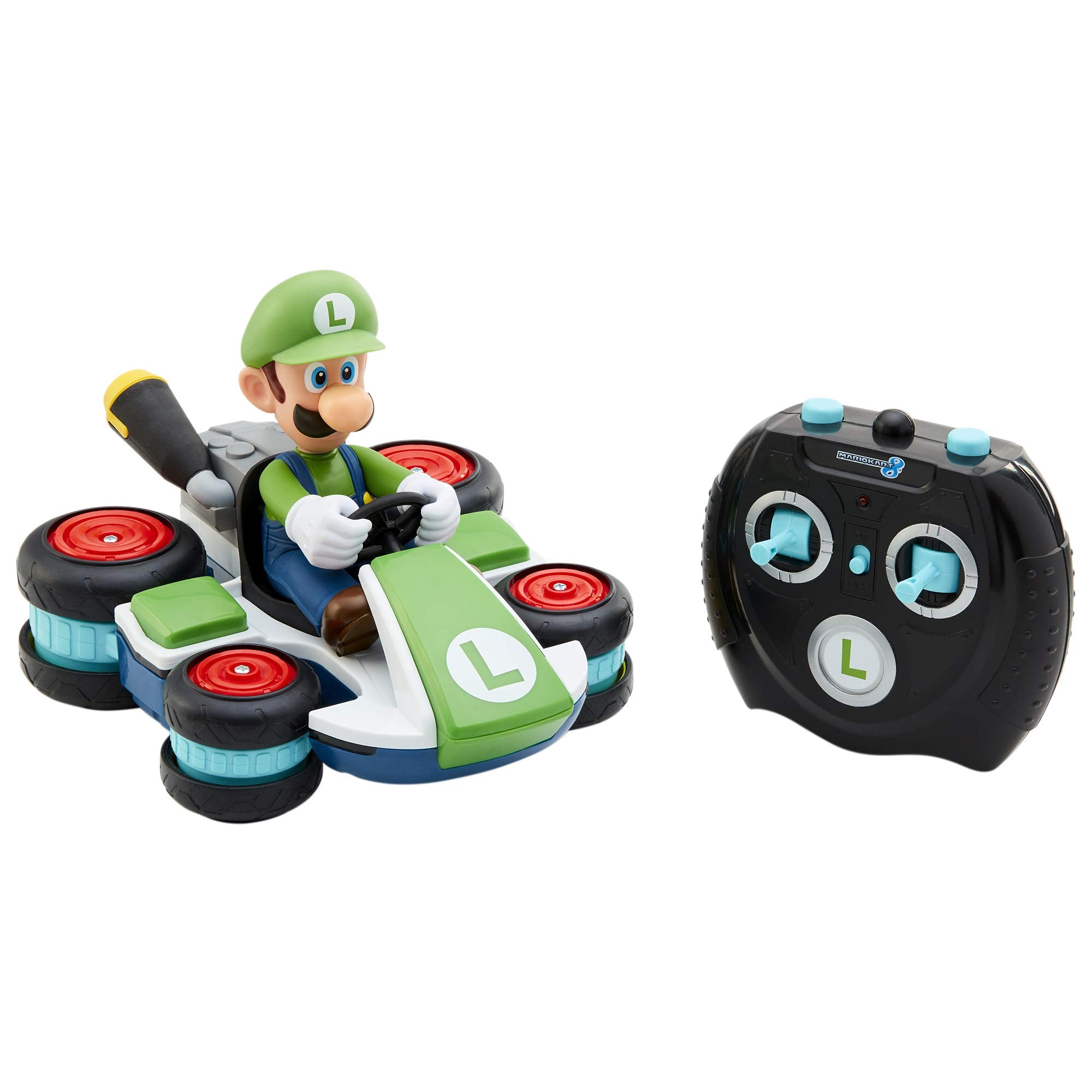 Nintendo Mario Kart 8 Luigi Mini Anti-Gravity RC Racer 2.4Ghz - Full Function Steering, 360 Spins, 100' Range | Ages 4+