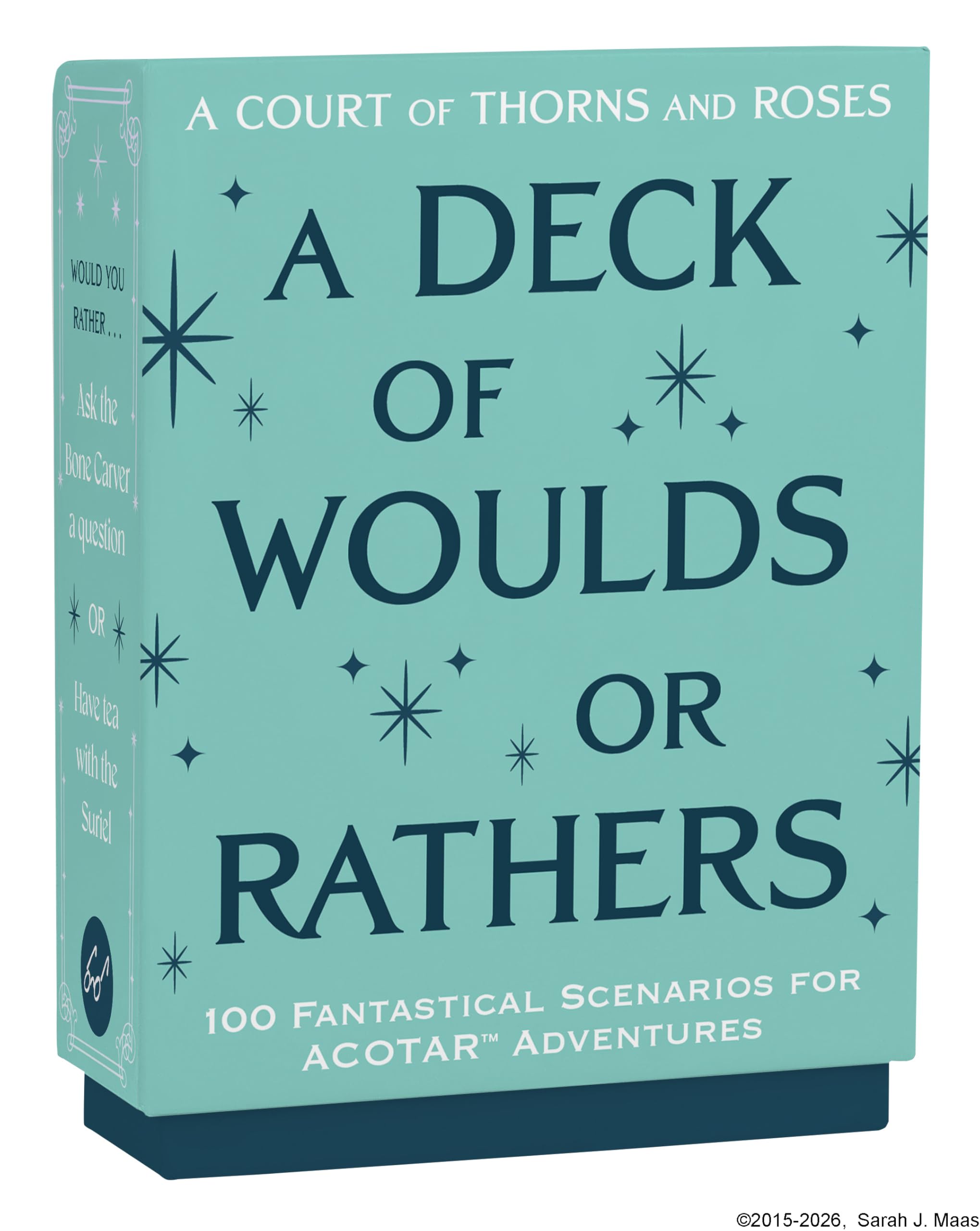 Chronicle Books A Court of Thorns and Roses Official Deck: A Deck of Woulds or Rathers | 100 Cards 1