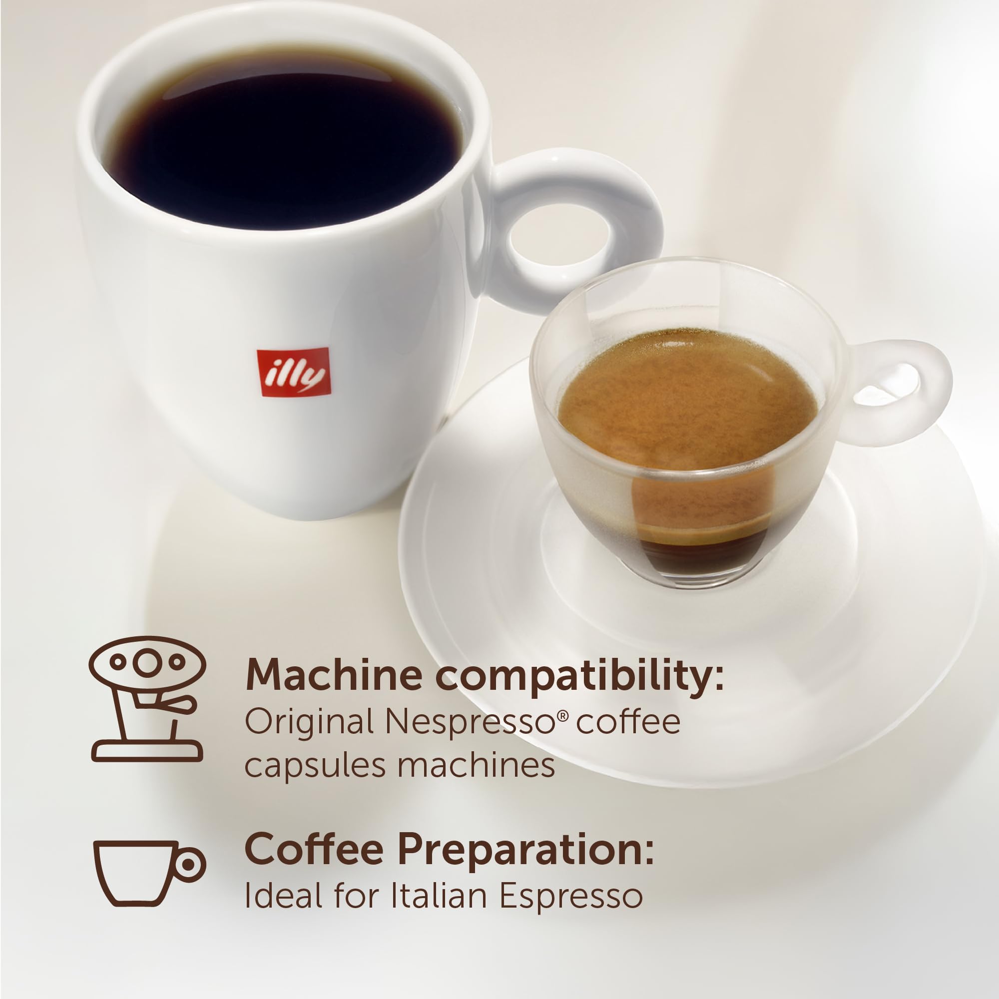 illy Classico Coffee Pods - 50 Count | Nespresso Original Compatible | Smooth & Balanced