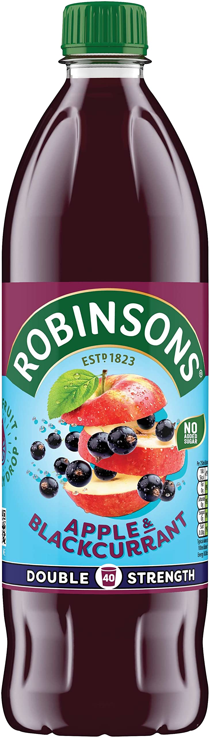 Robinsons Apple and Blackcurrant Squash No Added Sugar Concentrate | 1L